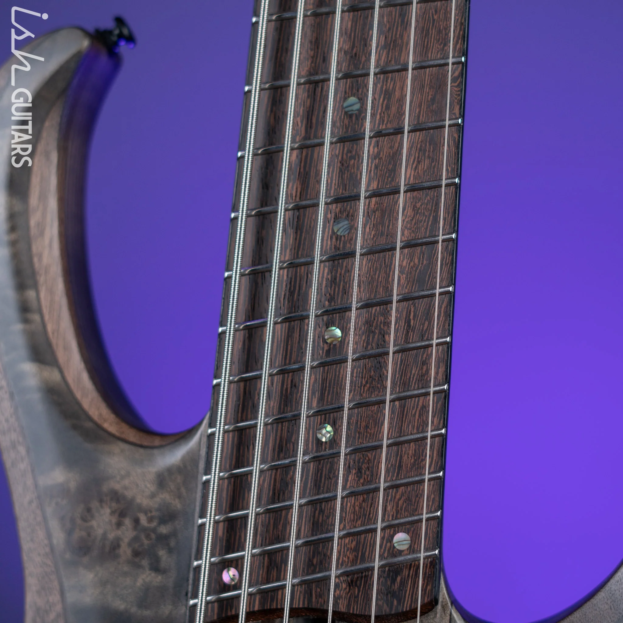 Ibanez BTB806MS Multi-Scale 6-String Bass Transparent Grey Flat - Image 5