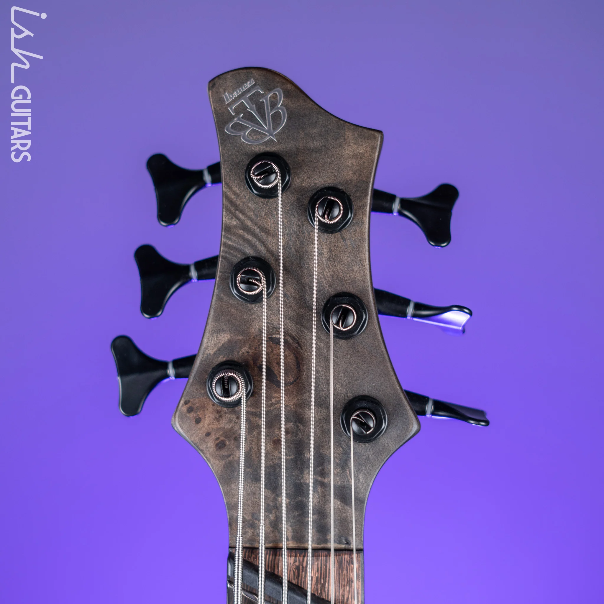 Ibanez BTB806MS Multi-Scale 6-String Bass Transparent Grey Flat - Image 6