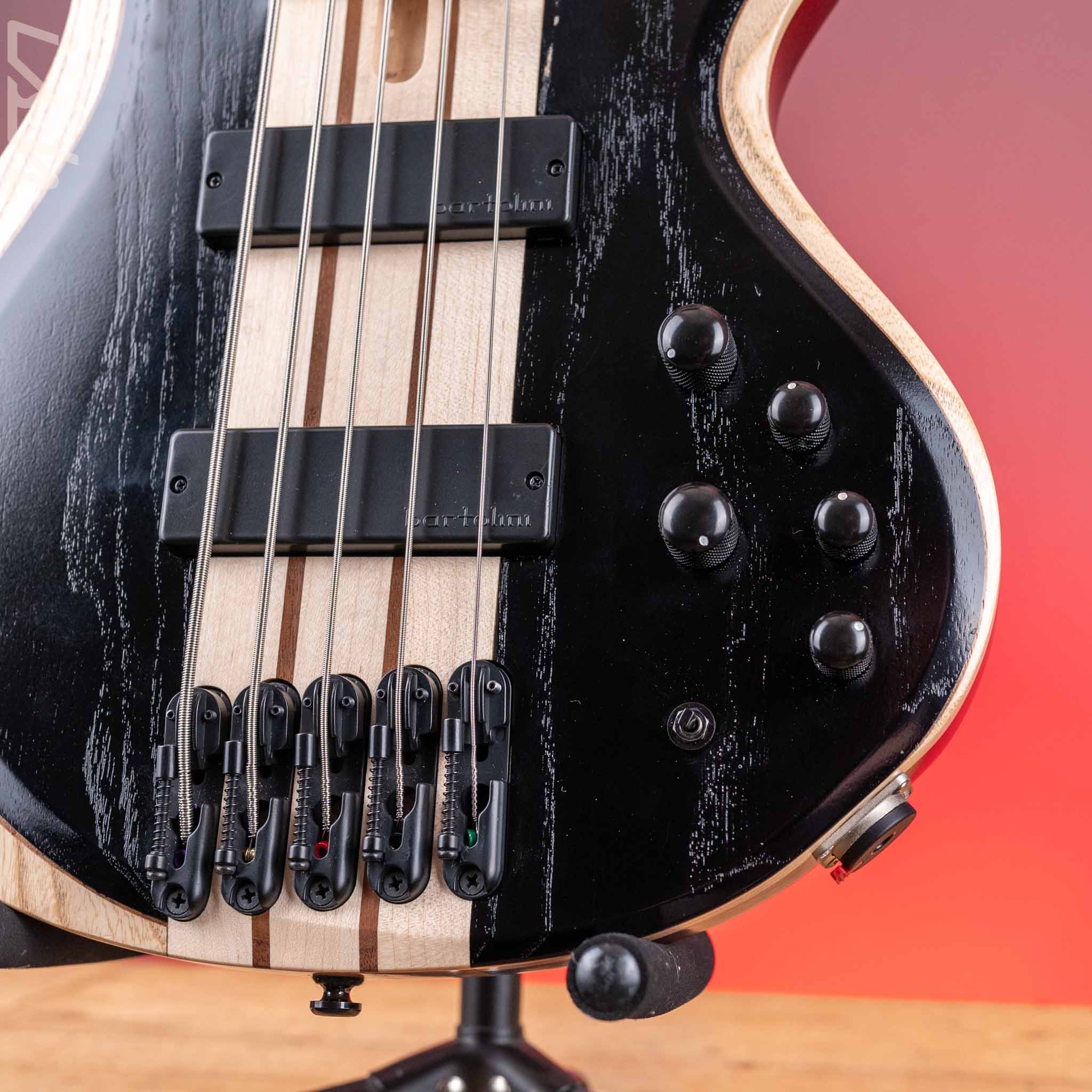 2023 Ibanez BTB865SC Weathered Black Low Glass - Image 4