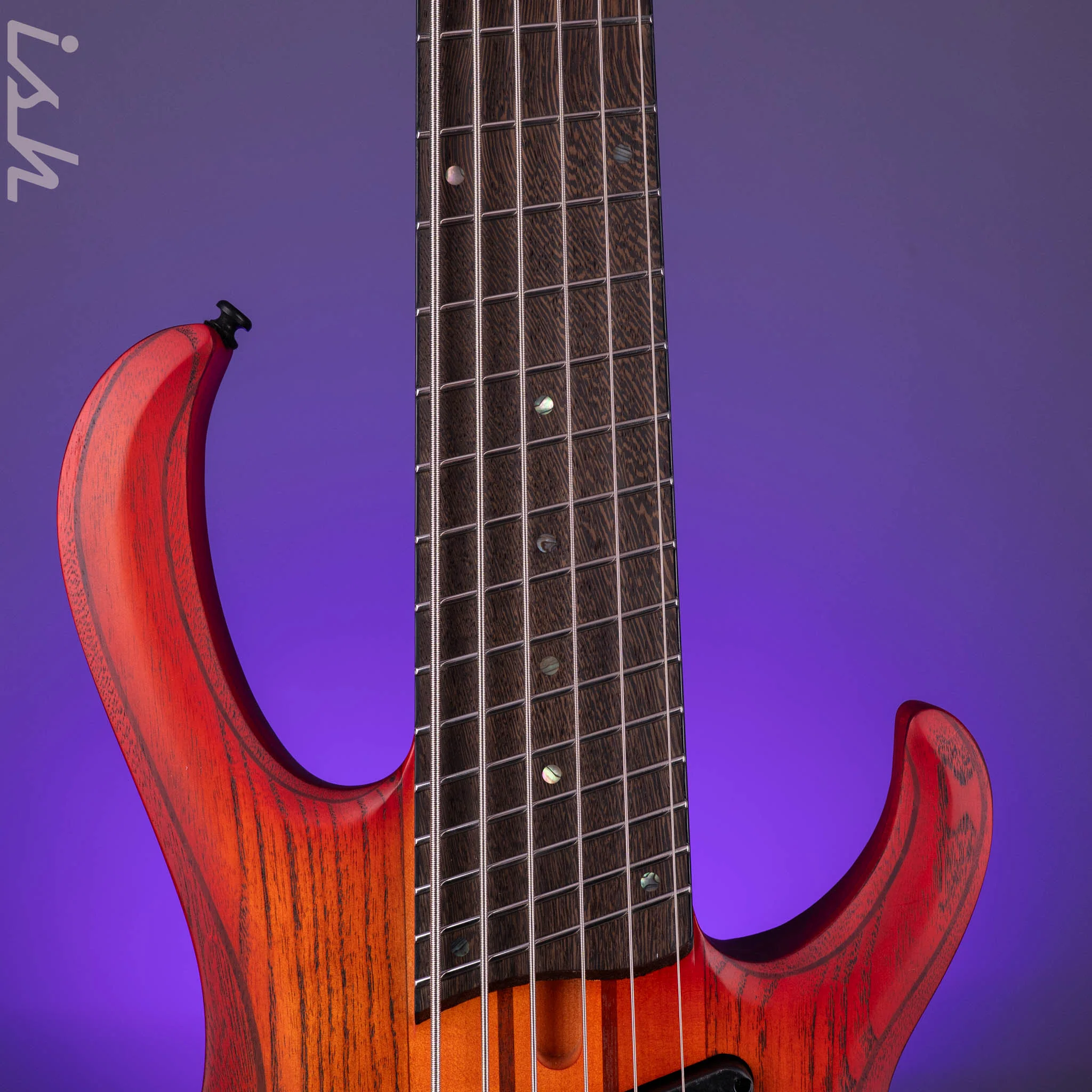 Ibanez BTB866MS 6-String Bass Workshop Brown Topaz Burst Flat - Image 6