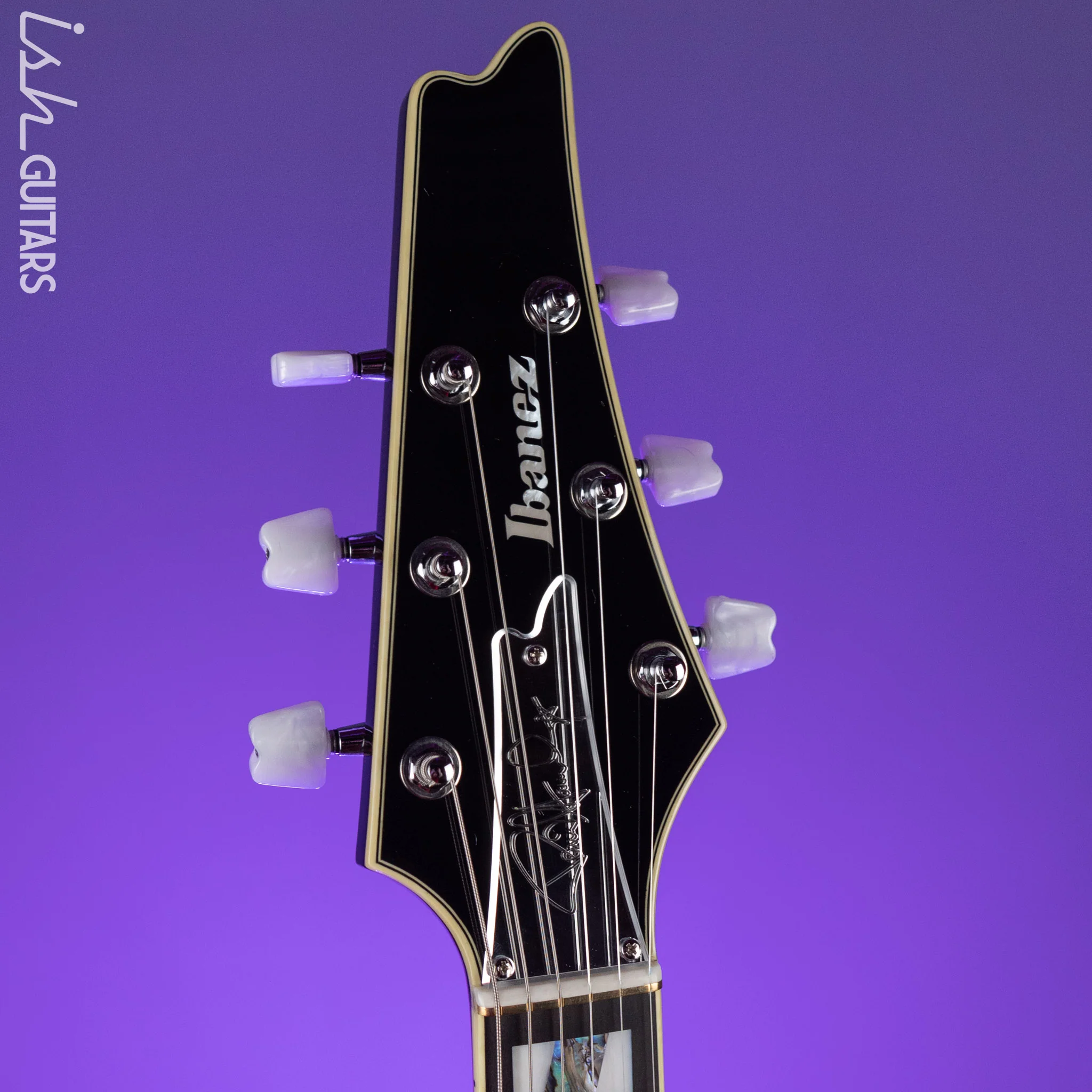Ibanez Custom Shop PS1CM Paul Stanley Cracked Mirror Electric Guitar - Image 6