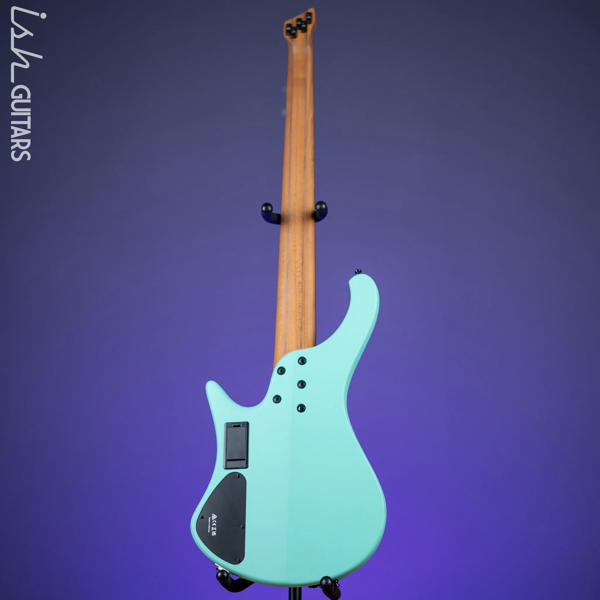 Ibanez EHB1005MS Multi-Scale 5-String Headless Bass Seafoam Green Matte Demo - Image 7