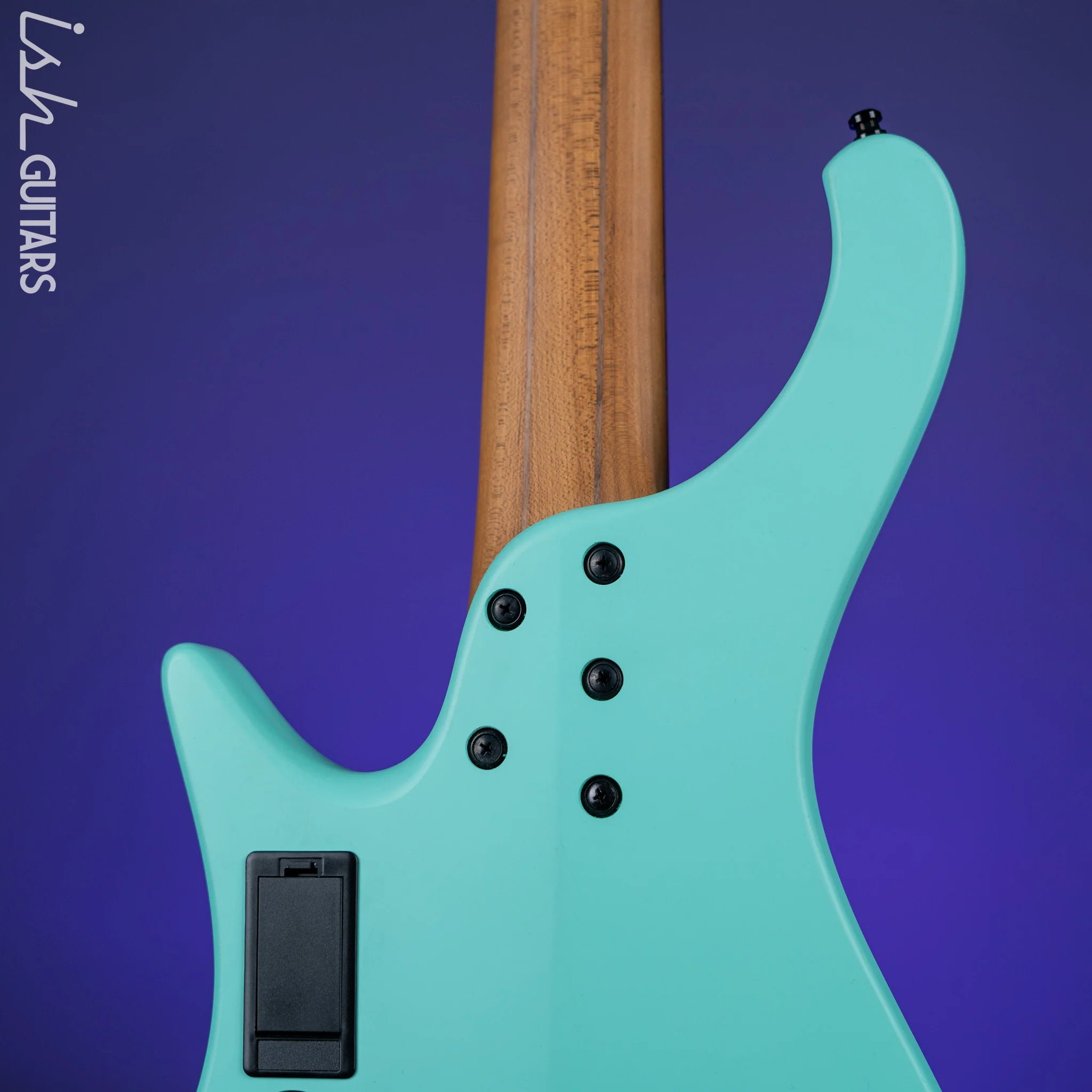 Ibanez EHB1005MS Multi-Scale 5-String Headless Bass Seafoam Green Matte Demo - Image 9