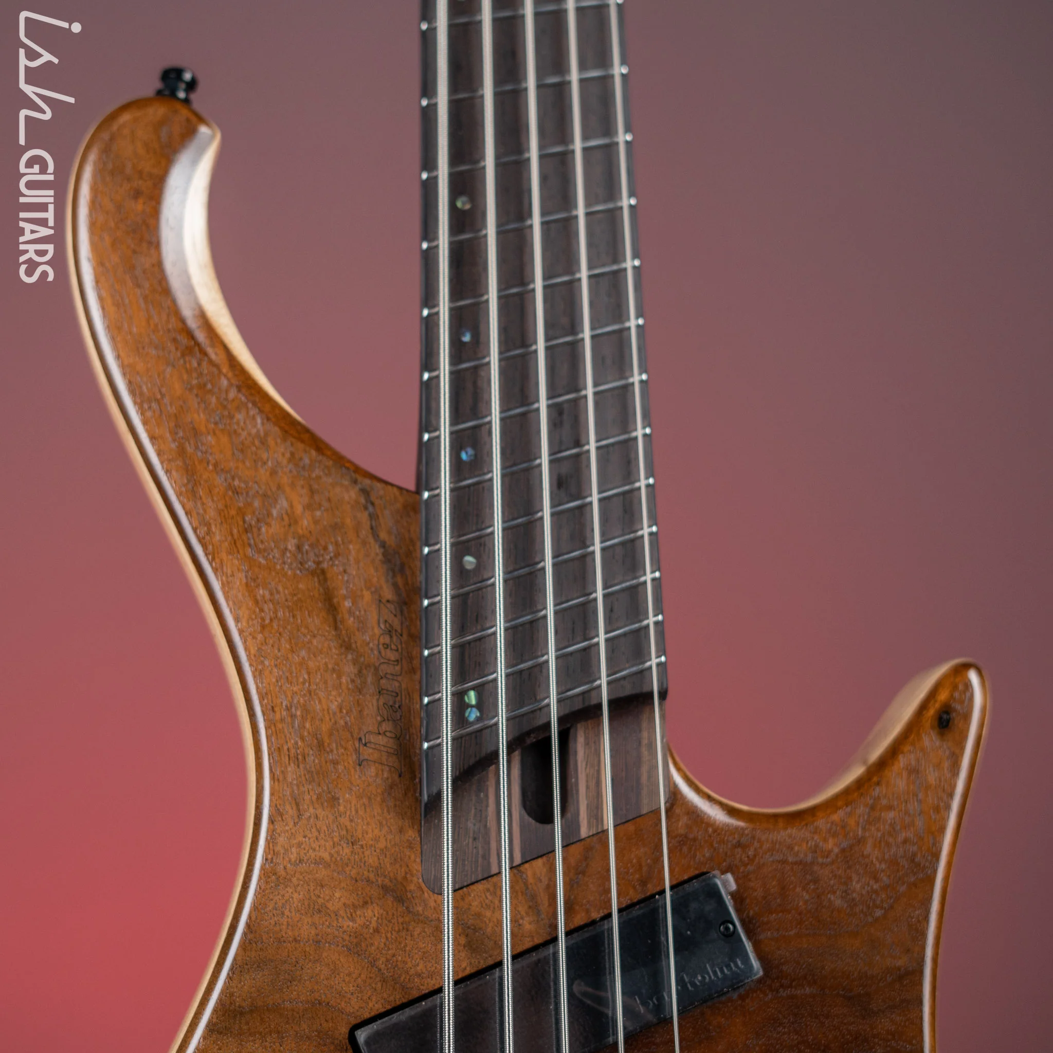 Ibanez EBH1265MS 5-String Multi-Scale Bass Natural Mocha Low Gloss Demo - Image 3