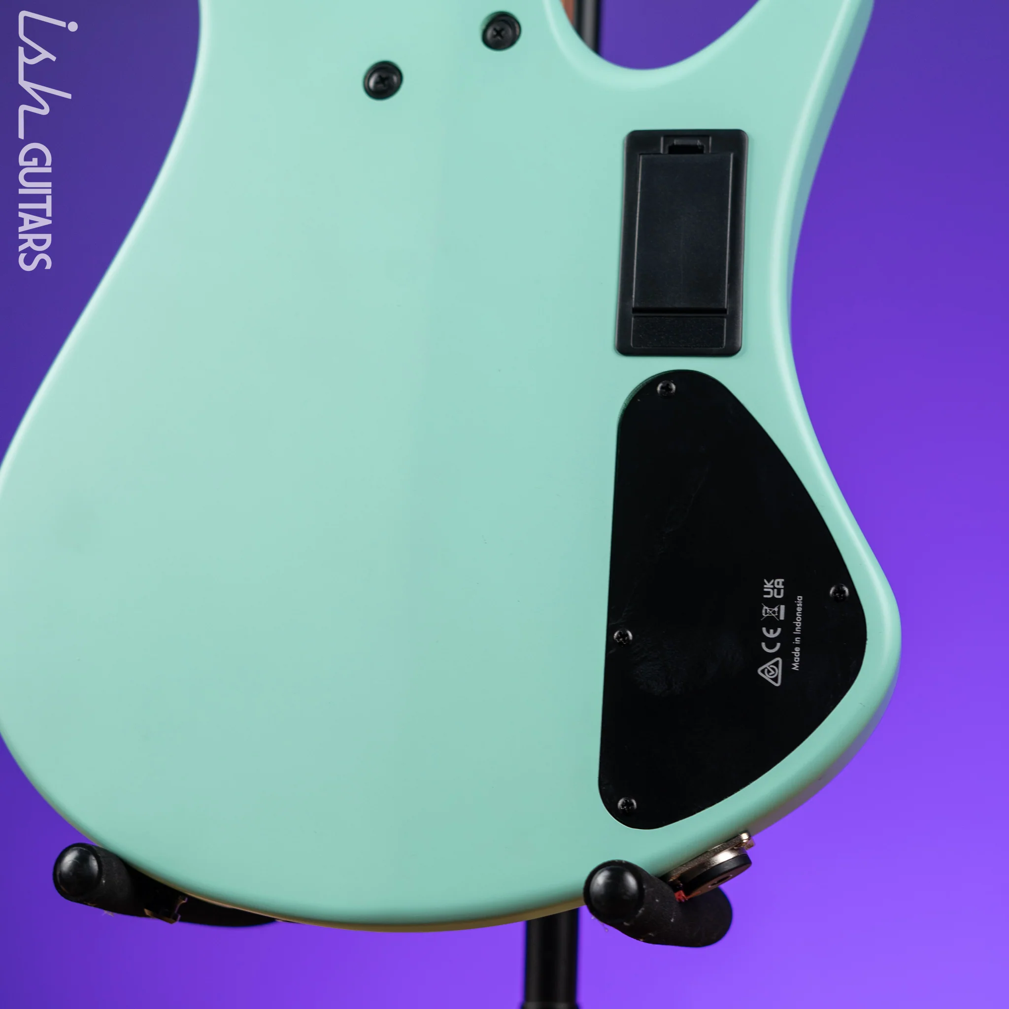 Ibanez EHB1005MSL Multi-Scale Left Handed 5-String Headless Bass Sea Foam Green Demo - Image 9