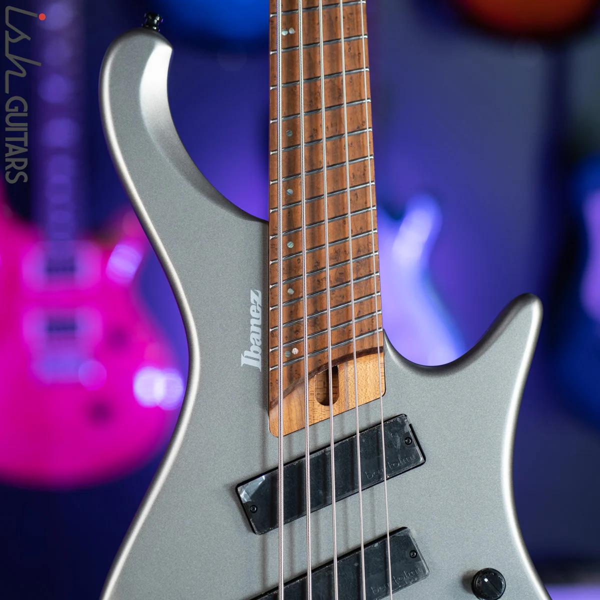 Ibanez EHB1005SMS 5-String Headless Bass Metallic Grey Matte - Image 3