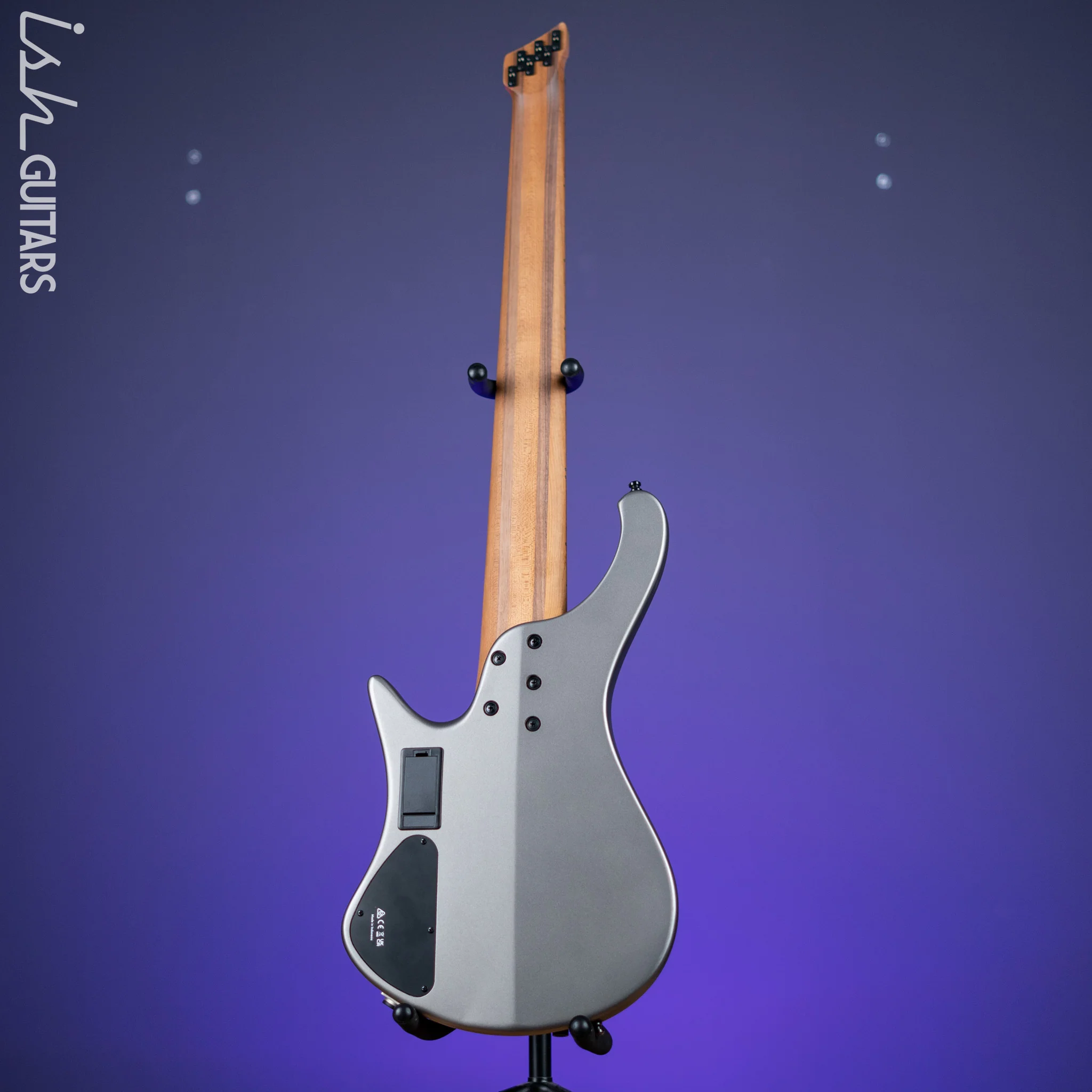 Ibanez EHB1006MS 6-String Headless Bass Metallic Grey Matte Demo - Image 7