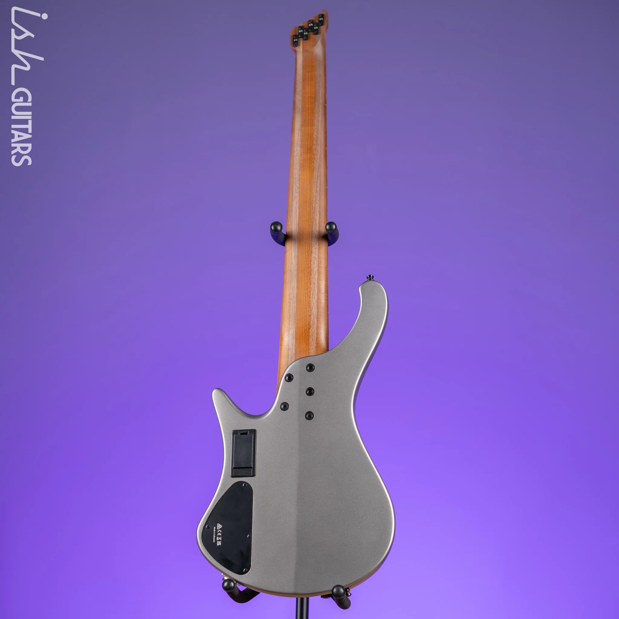 Ibanez EHB1006MS 6-String Headless Bass Metallic Grey Matte Demo - Image 9