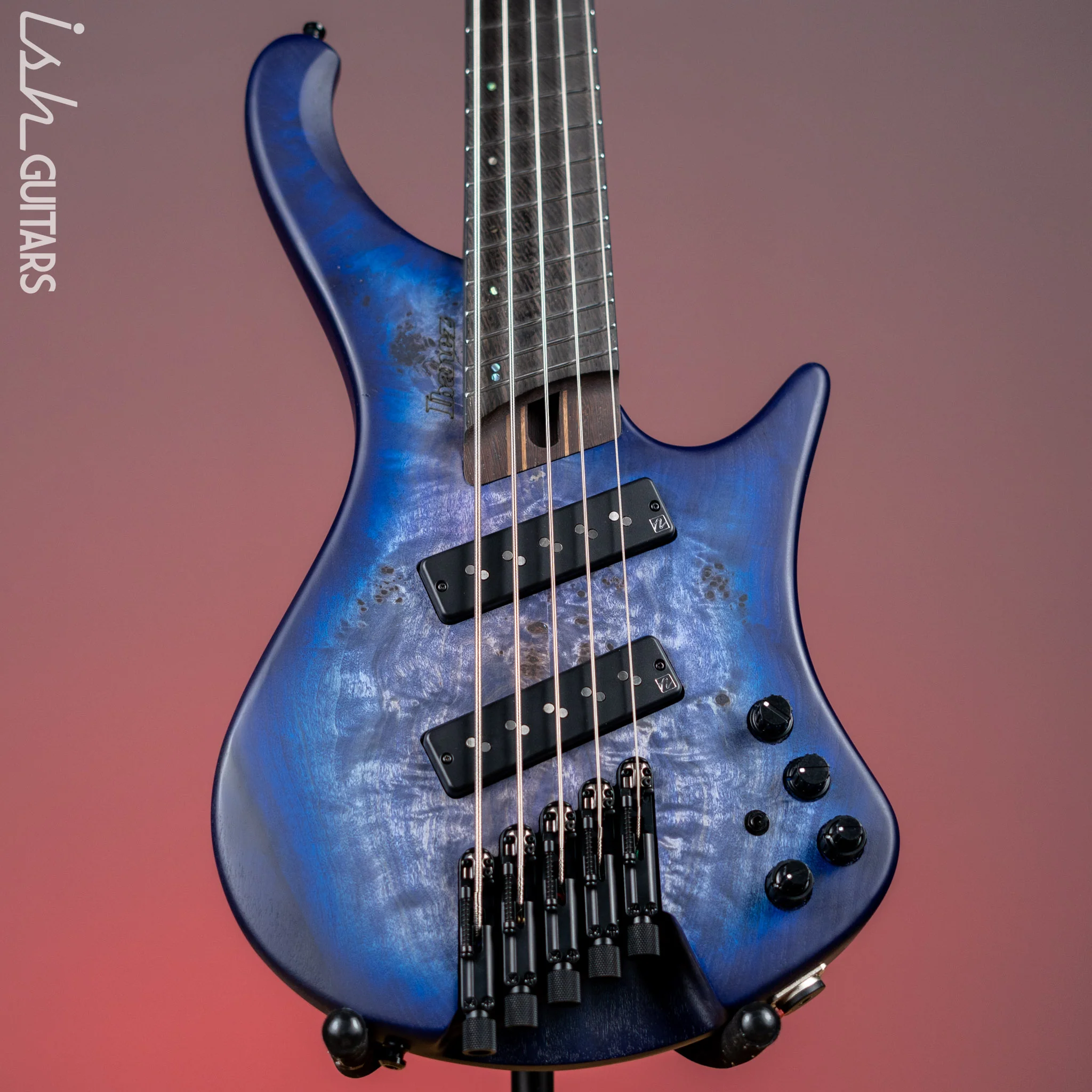 Ibanez EHB1505MS Multi-Scale Headless Bass Pacific Blue Burst Flat