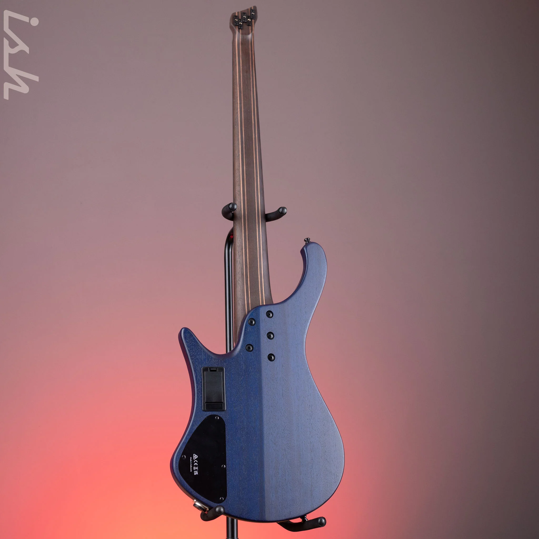 Ibanez EHB1505MS Multi-Scale Headless Bass Pacific Blue Burst Flat Demo - Image 6