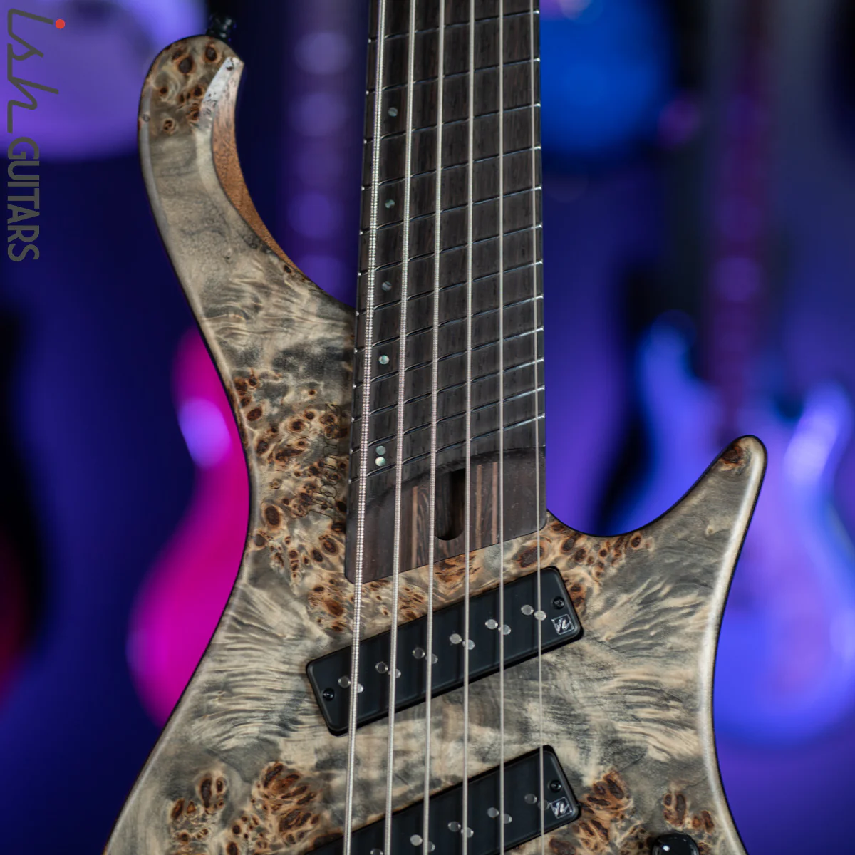 Ibanez EHB1506MS 6-String Headless Bass Black Ice Flat - Image 3