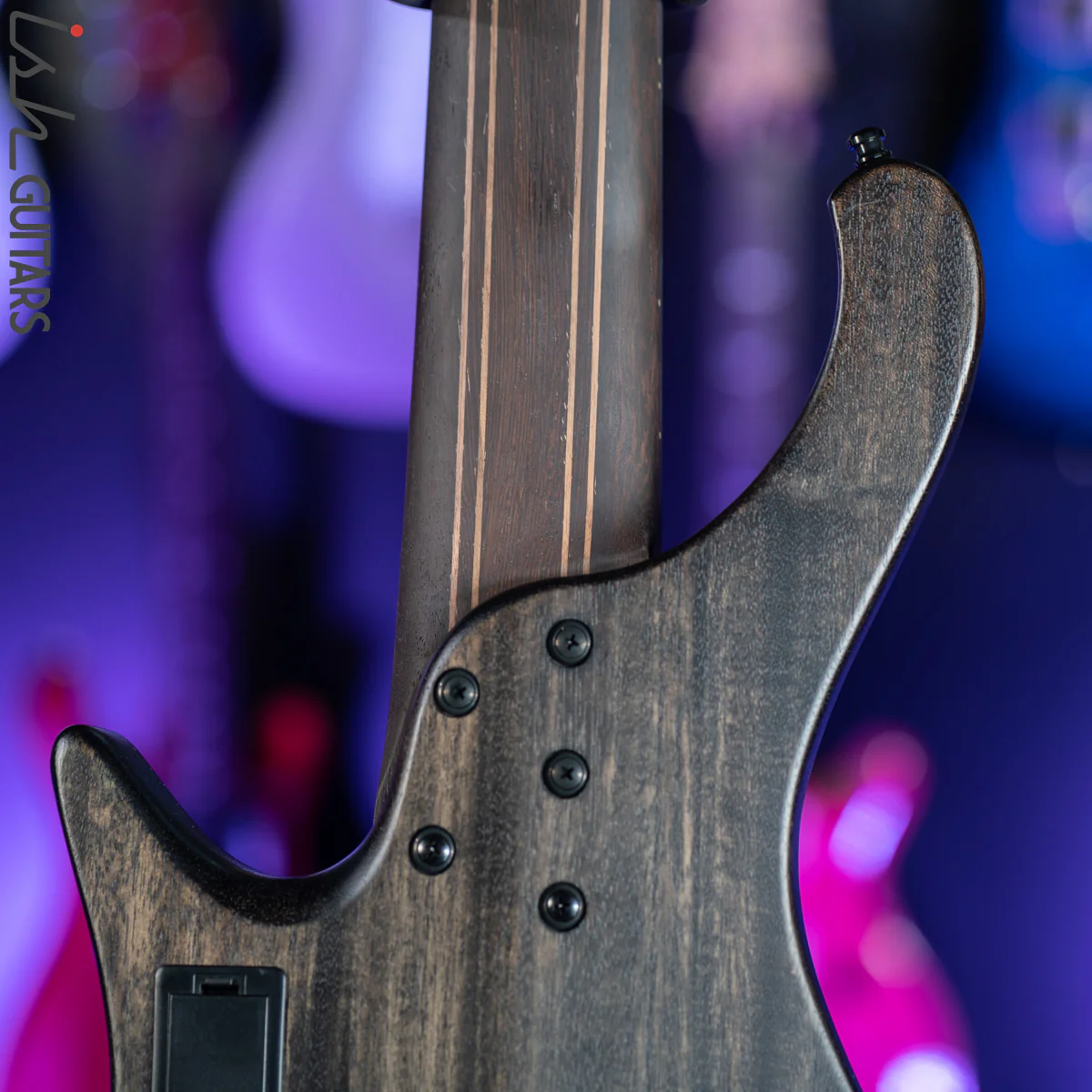Ibanez EHB1506MS 6-String Headless Bass Black Ice Flat - Image 9