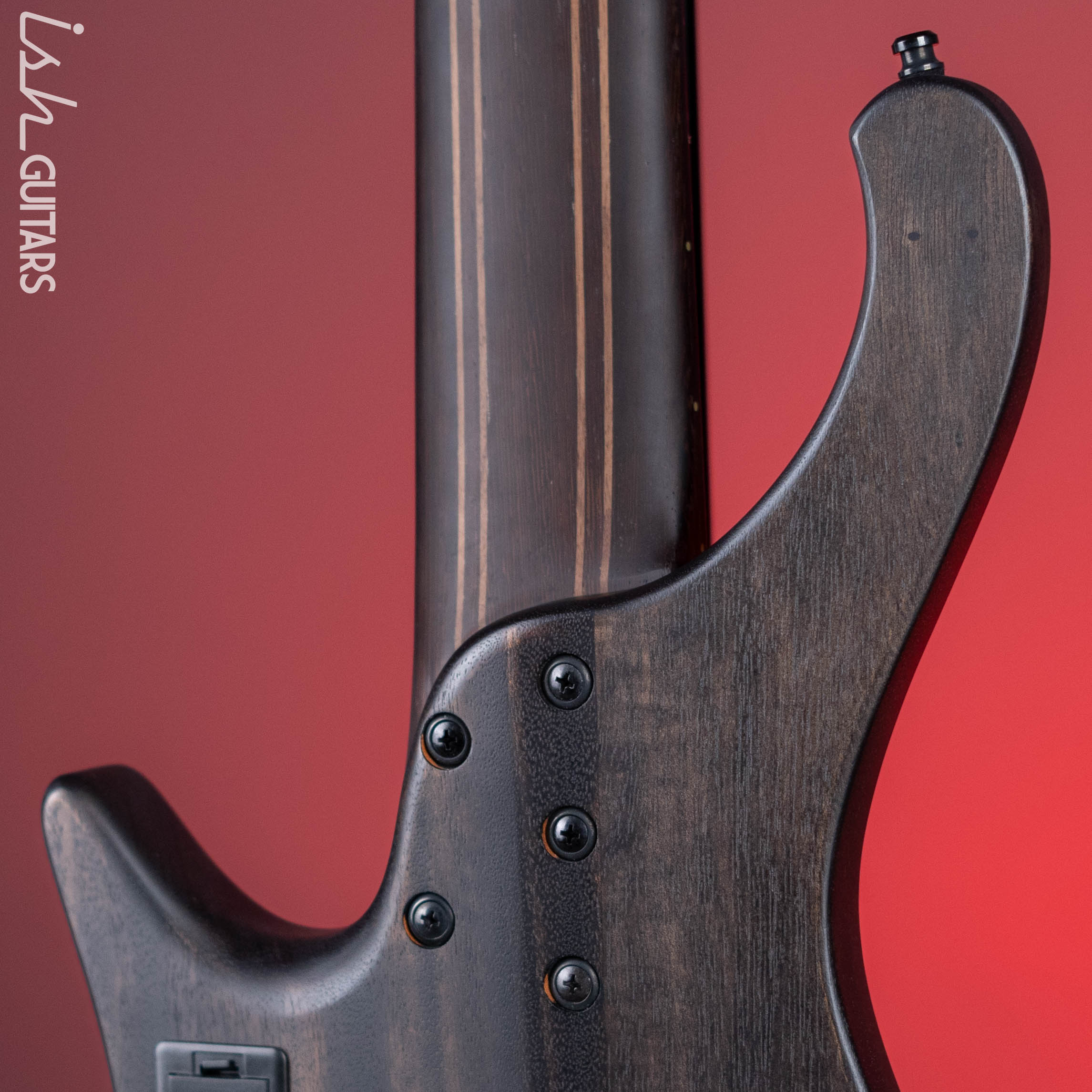 Ibanez EHB1506MS Multi-Scale 6-String Bass Black Ice Flat Demo - Image 9