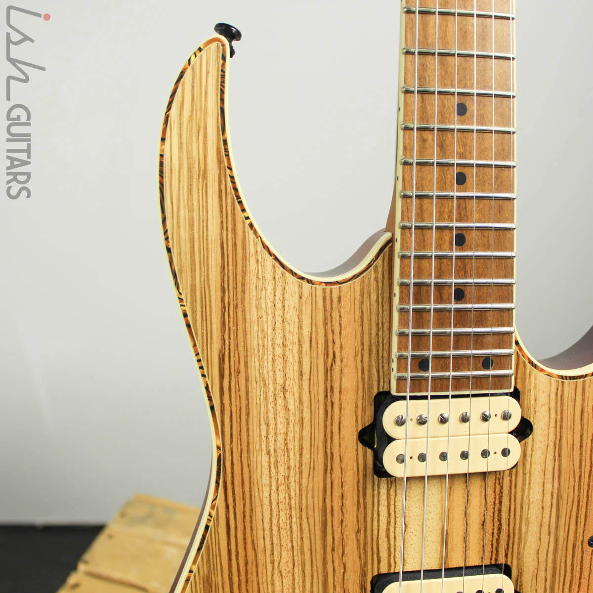 Ibanez Exotic RGEW521M Zebrawood Natural Flat B-STOCK - Image 3