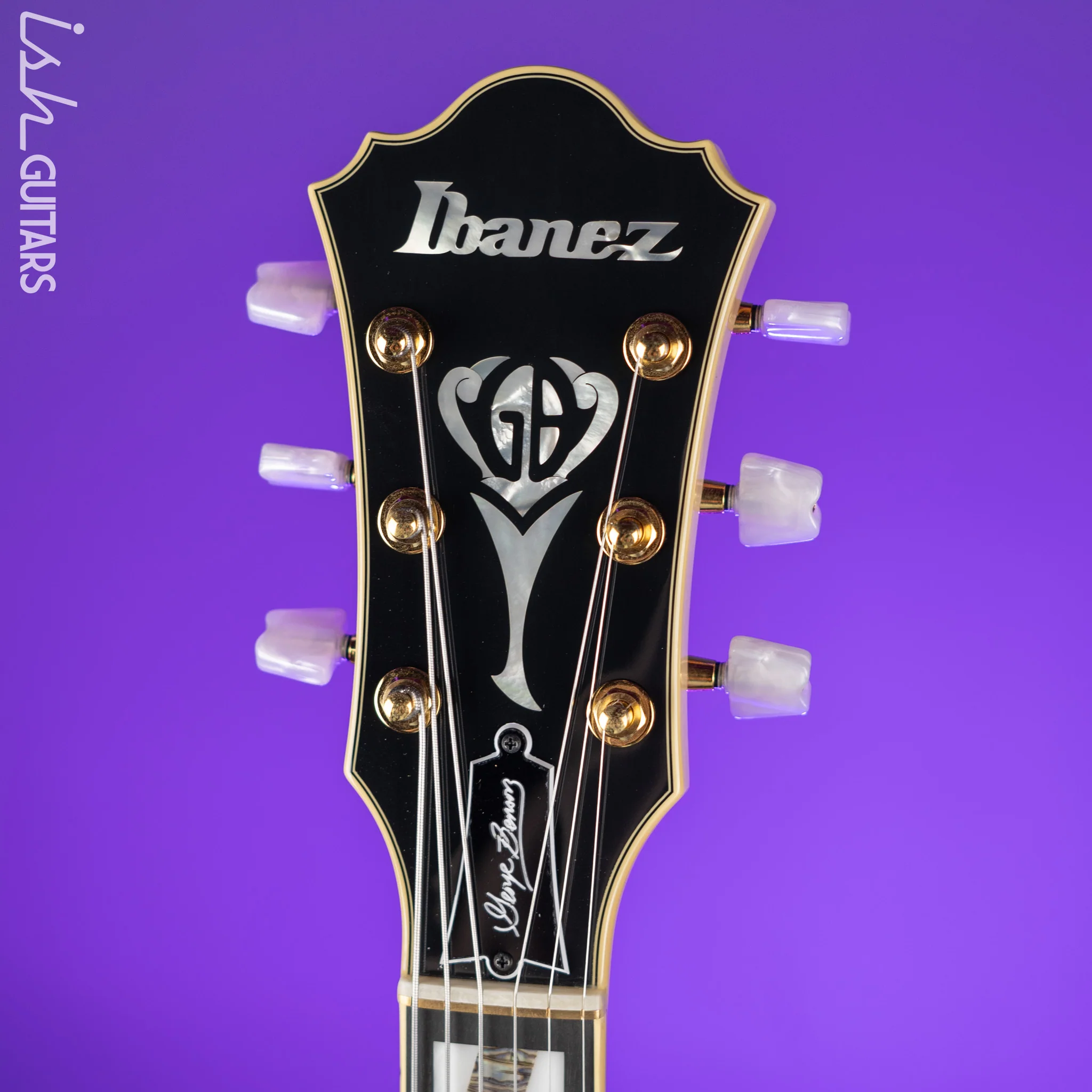 Ibanez GB10 George Benson Signature Hollowbody Electric Guitar Natural - Image 5