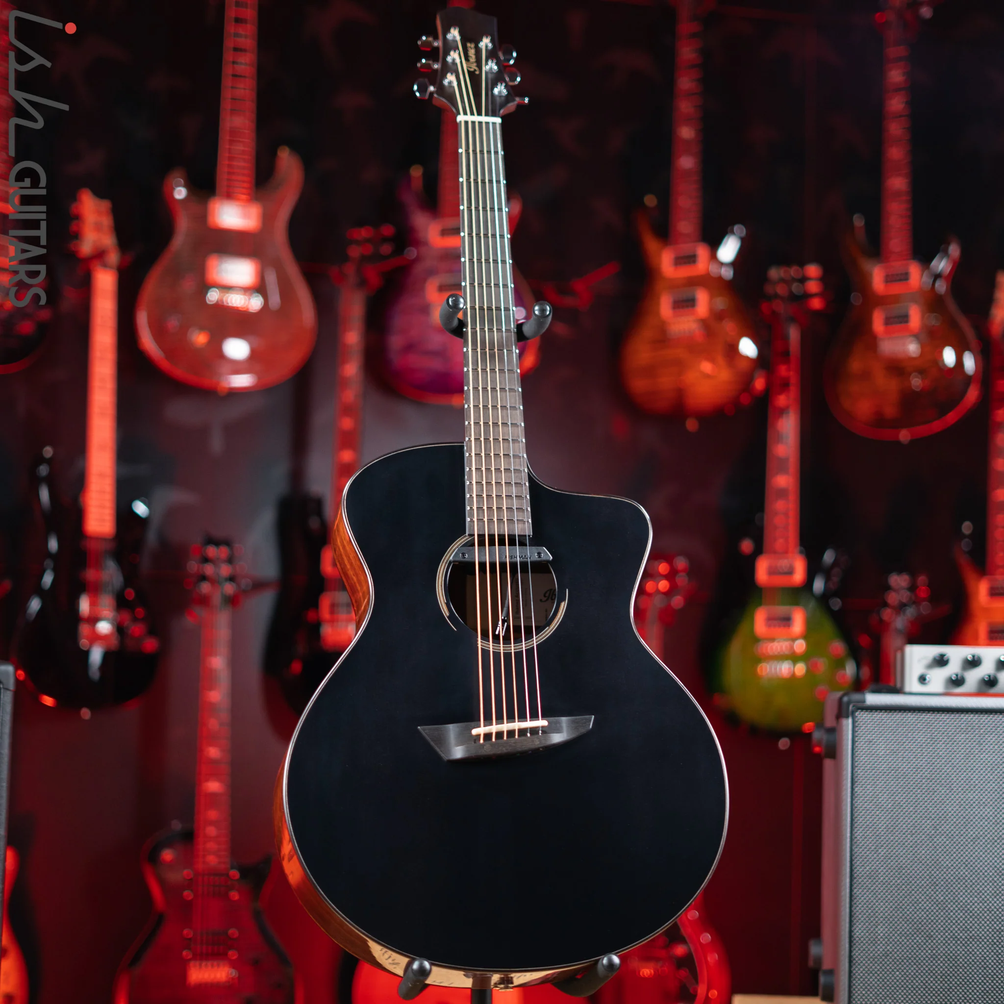 Ibanez John Gomm Signature JGM10 Acoustic-Electric Guitar Black Satin Demo - Image 2
