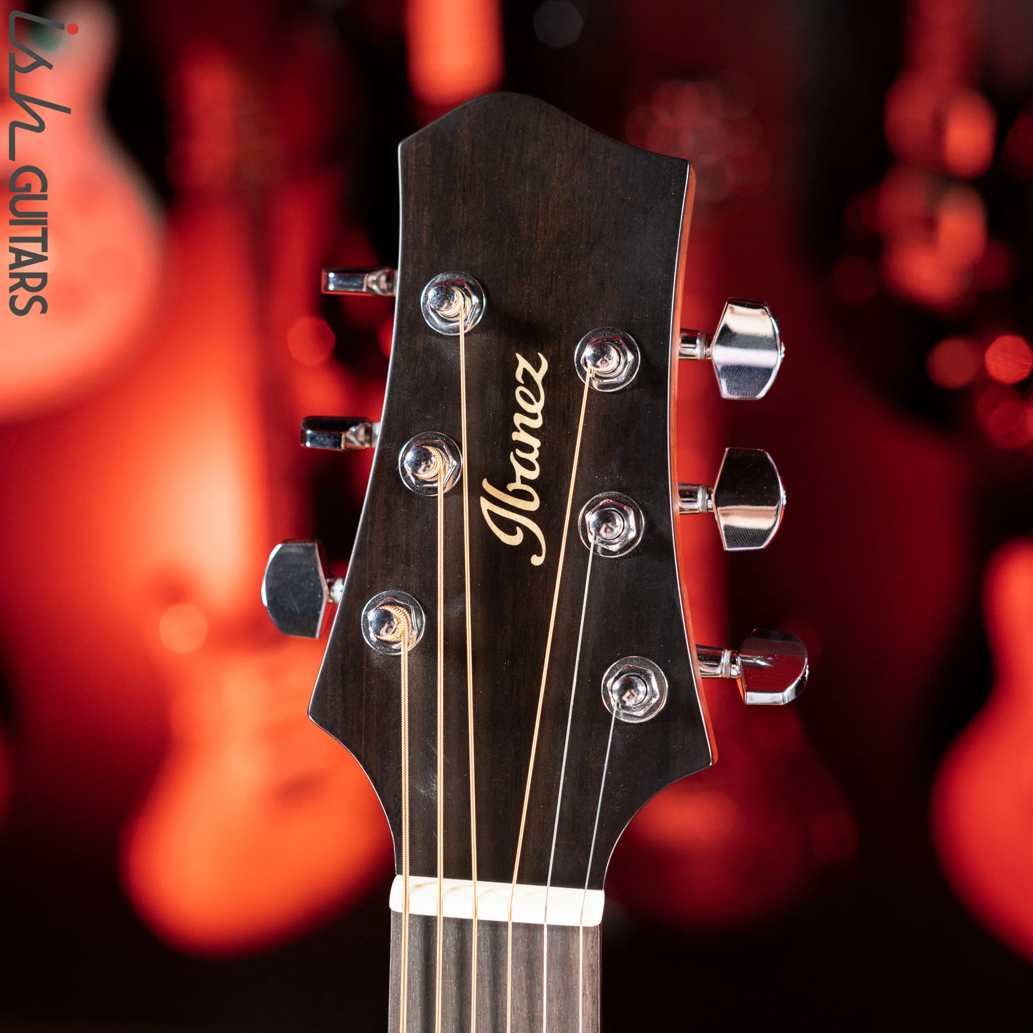Ibanez John Gomm Signature JGM10 Acoustic-Electric Guitar Black Satin Demo - Image 6
