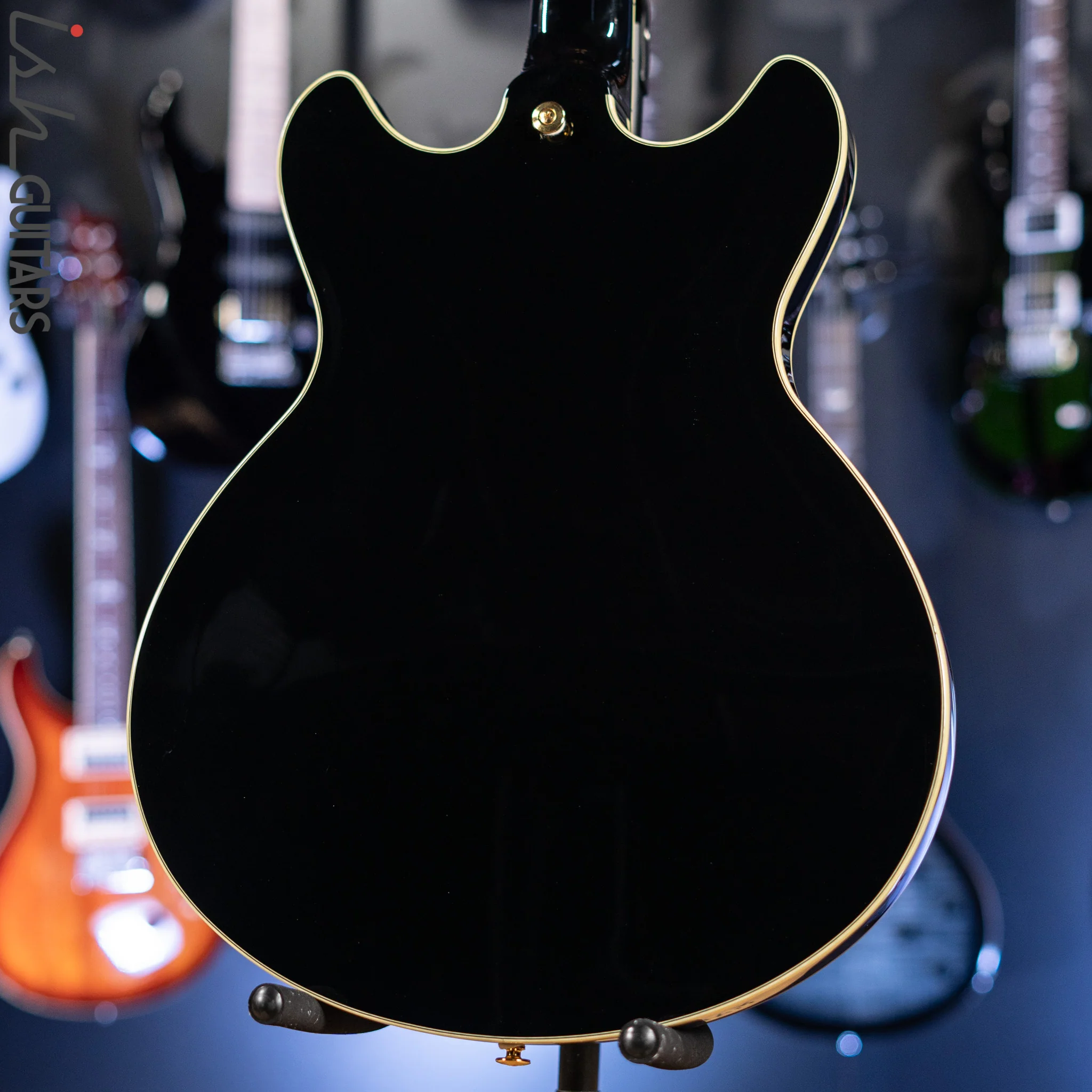 Ibanez JSM20TH John Scofield 20th Anniversary Signature Semi-Hollow Black - Image 8