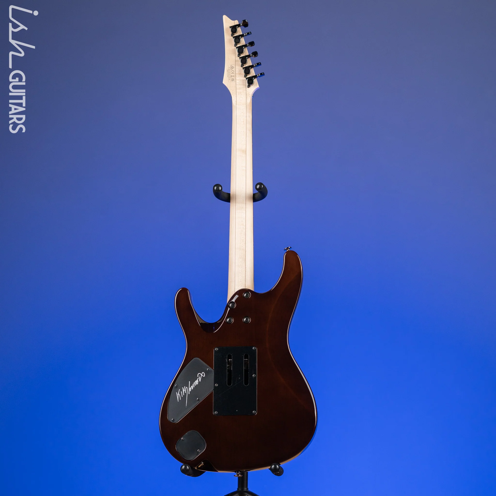 Ibanez KIKO100 Kiko Loureiro Signature Transparent Ruby Red Demo - Image 7