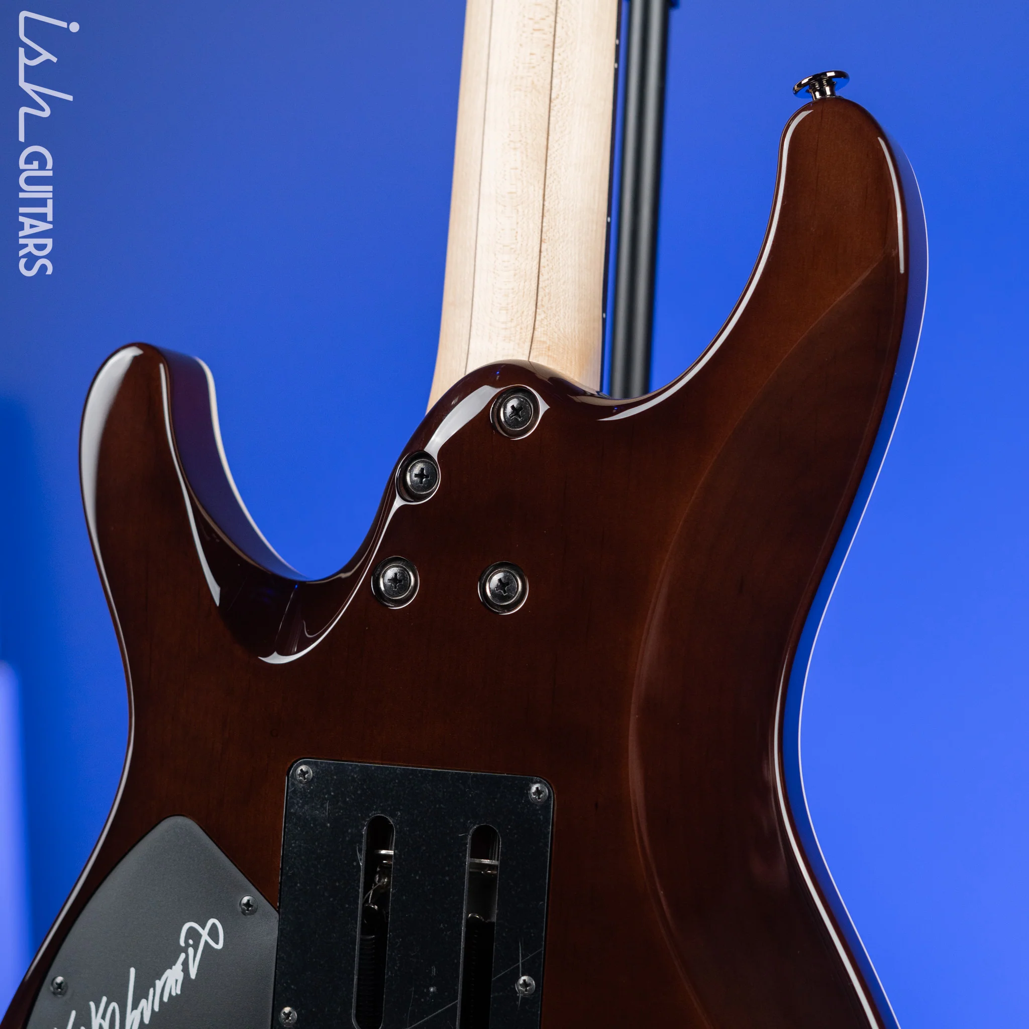 Ibanez KIKO100 Kiko Loureiro Signature Transparent Ruby Red Demo - Image 9