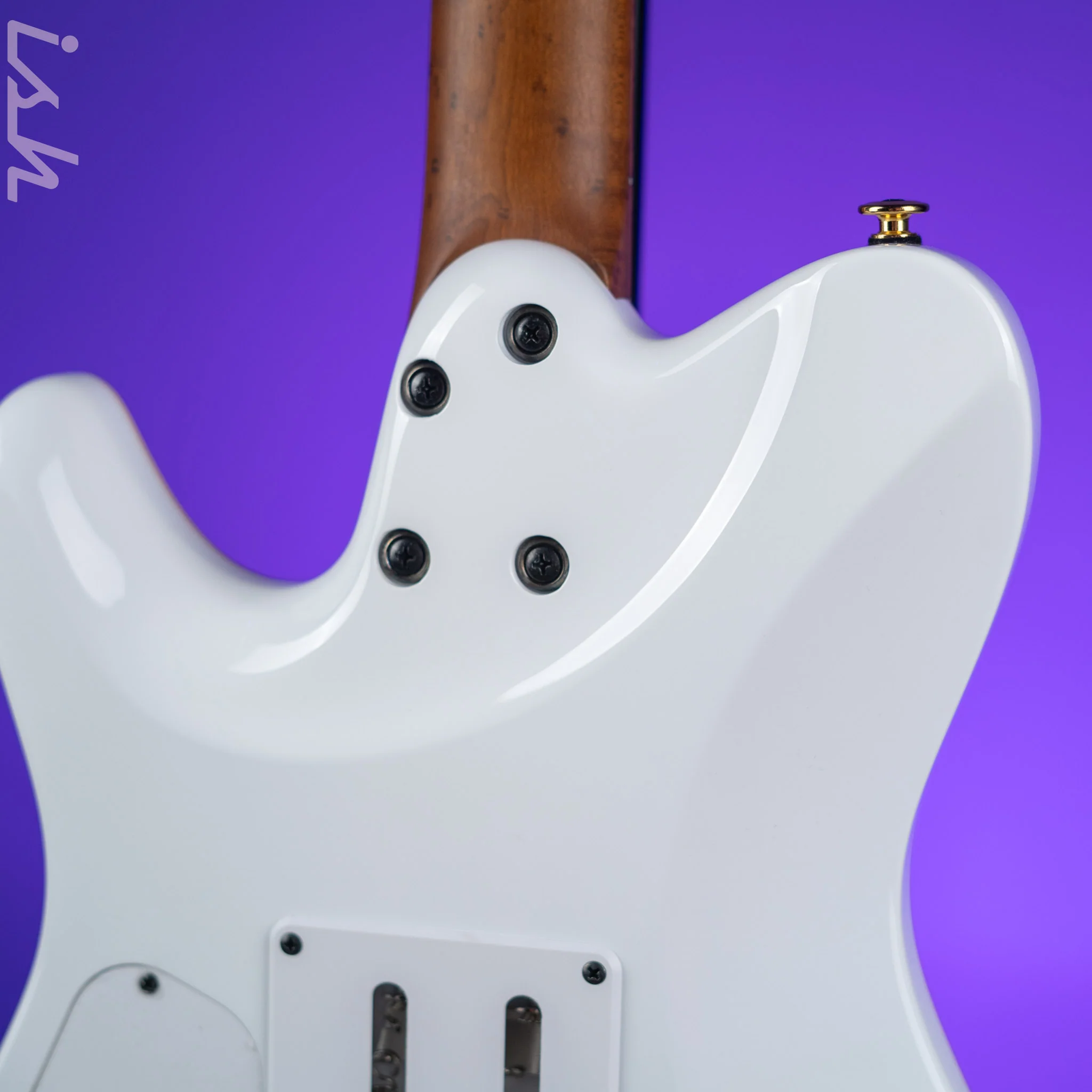 Ibanez LB1 Lari Basilio Signature Prestige Electric Guitar White - Image 8