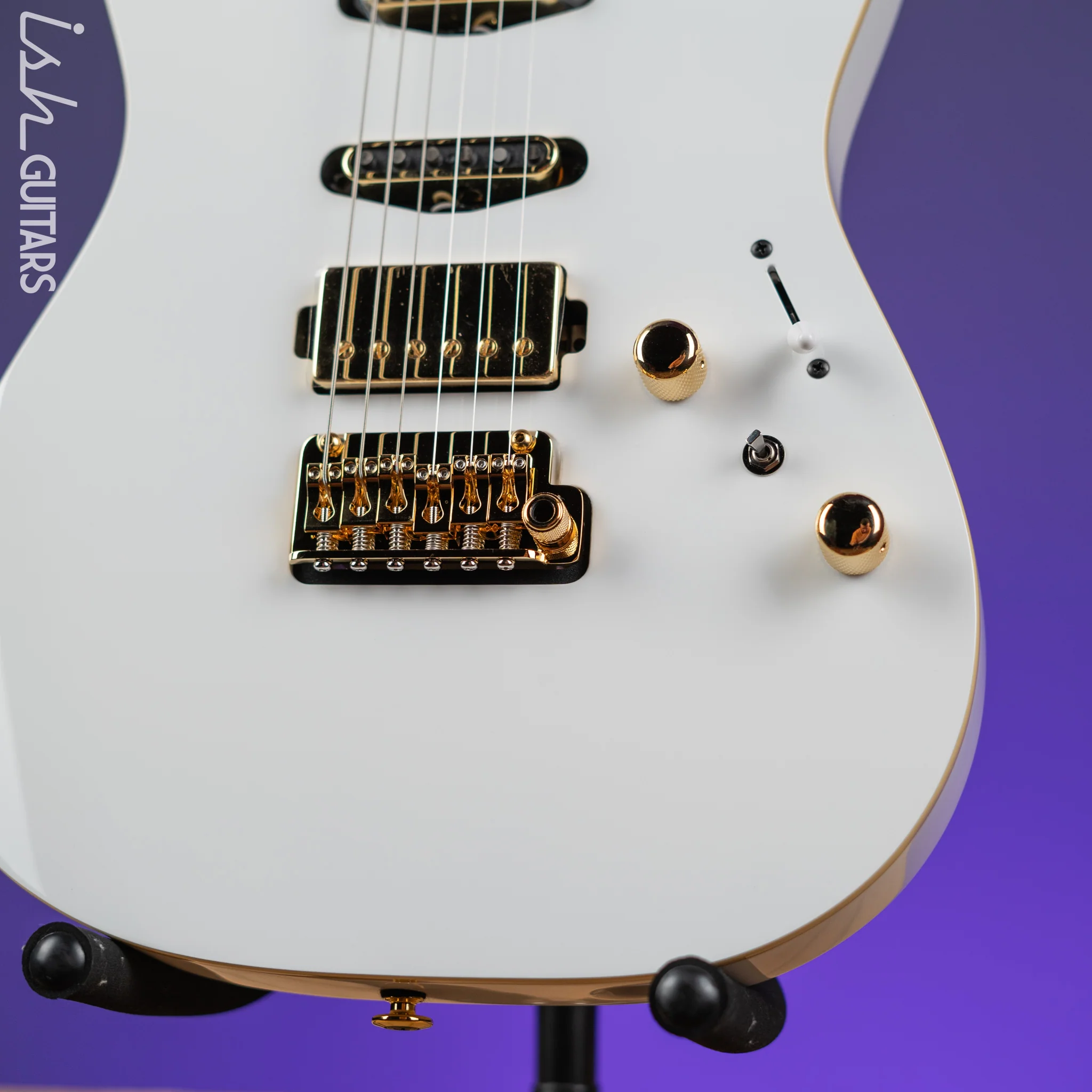 Ibanez LB1 Lari Basilio Signature Prestige Electric Guitar White - Image 4