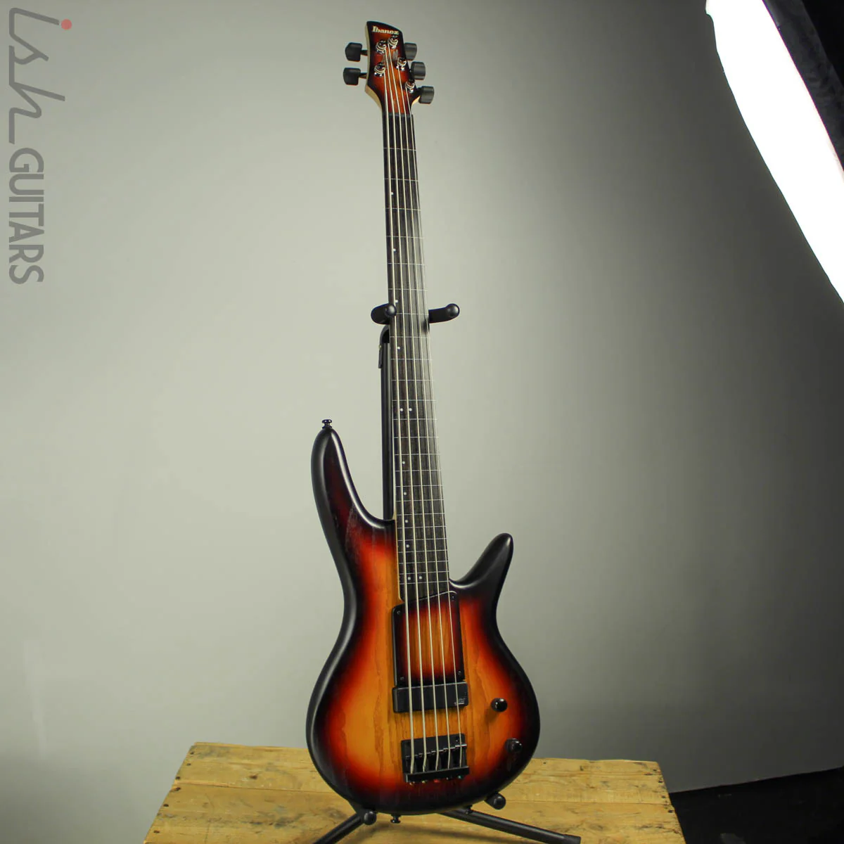 Ibanez Limited Edition Gary Willis GWB20TH 20th Anniversary 5 String Tequila Sunrise Flat - Image 2