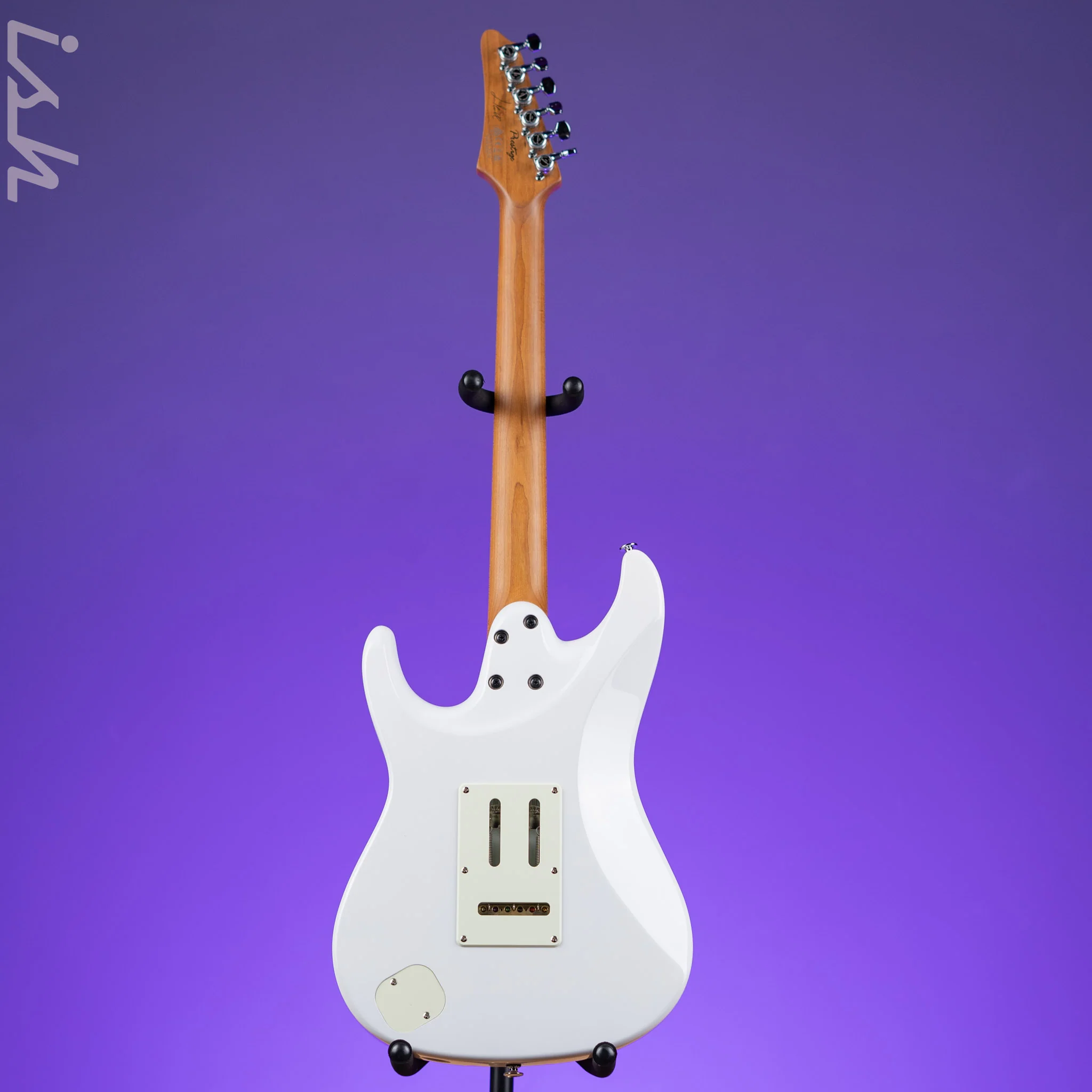Ibanez LM1 Luca Mantovanelli Signature Prestige Electric Guitar Luna White Demo - Image 6