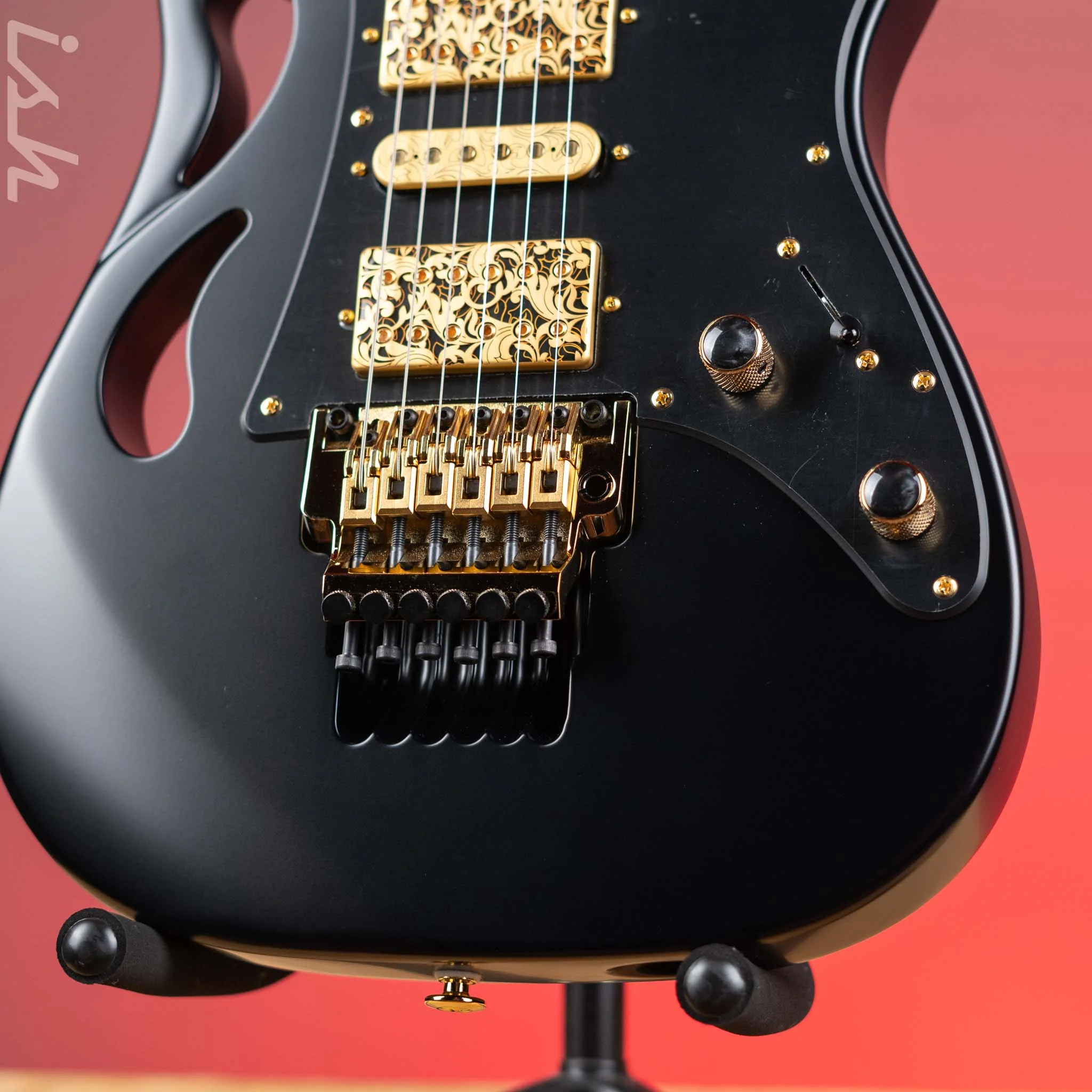 Ibanez PIA3761 Steve Vai Signature Electric Guitar Onyx Black - Image 4