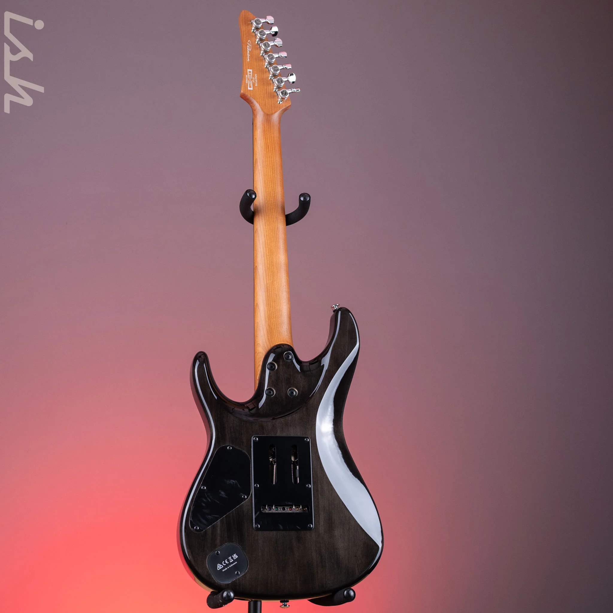 2024 Ibanez Premium AZ427P1PB 7-String Charcoal Black Burst - Image 7