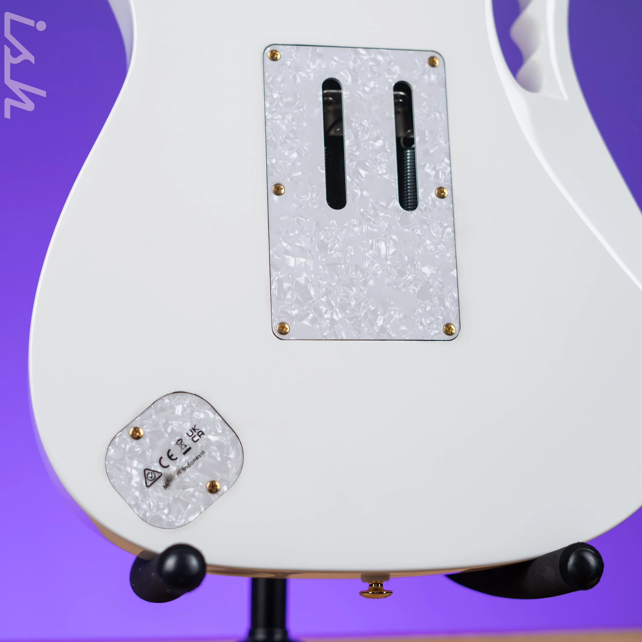 Ibanez Premium JEM7VP Steve Vai Signature Electric Guitar White - Image 9