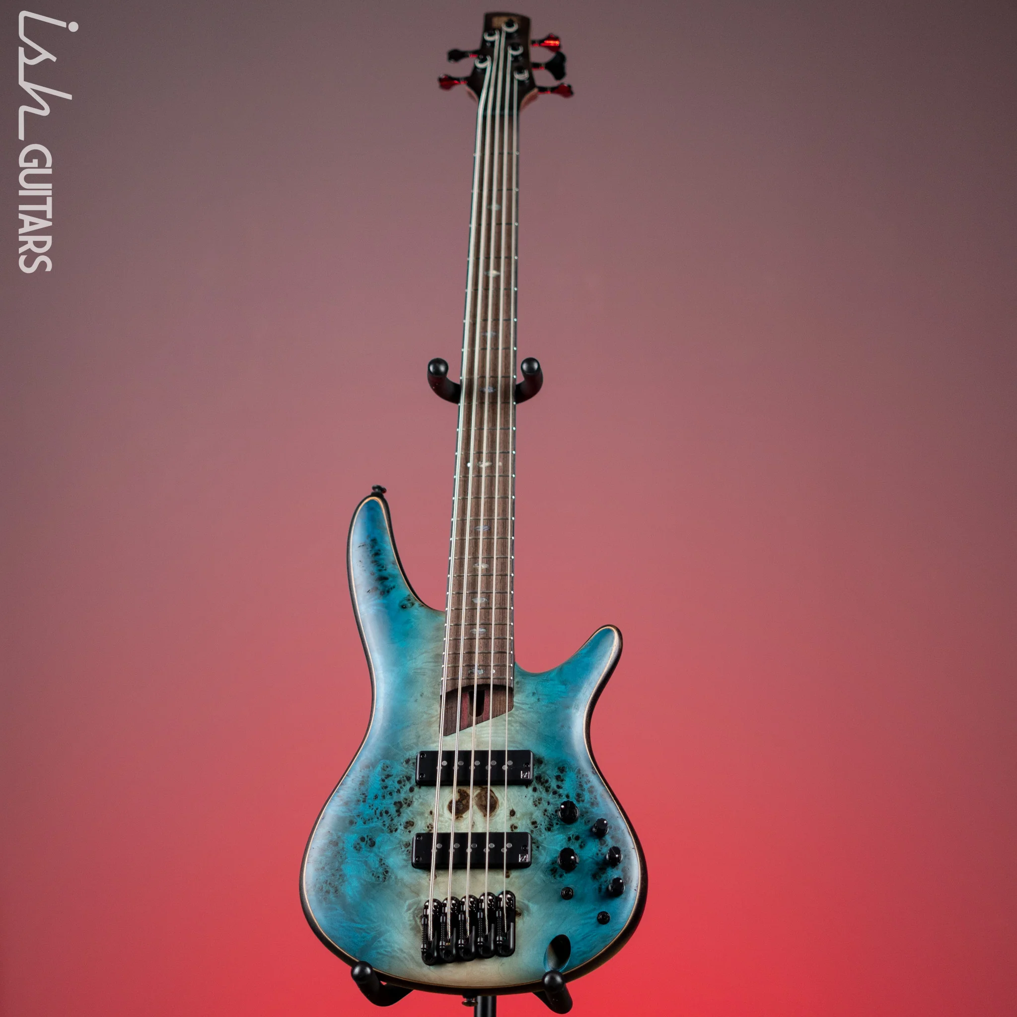 Ibanez Premium SR1605B 5-String Bass Caribbean Shoreline Flat - Image 2