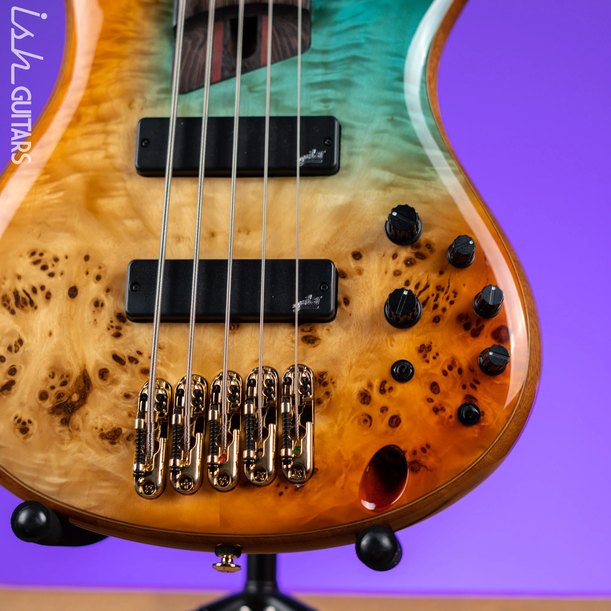 Ibanez Premium SR1605D 5-String Bass Autumn Sunset Sky Demo - Image 4