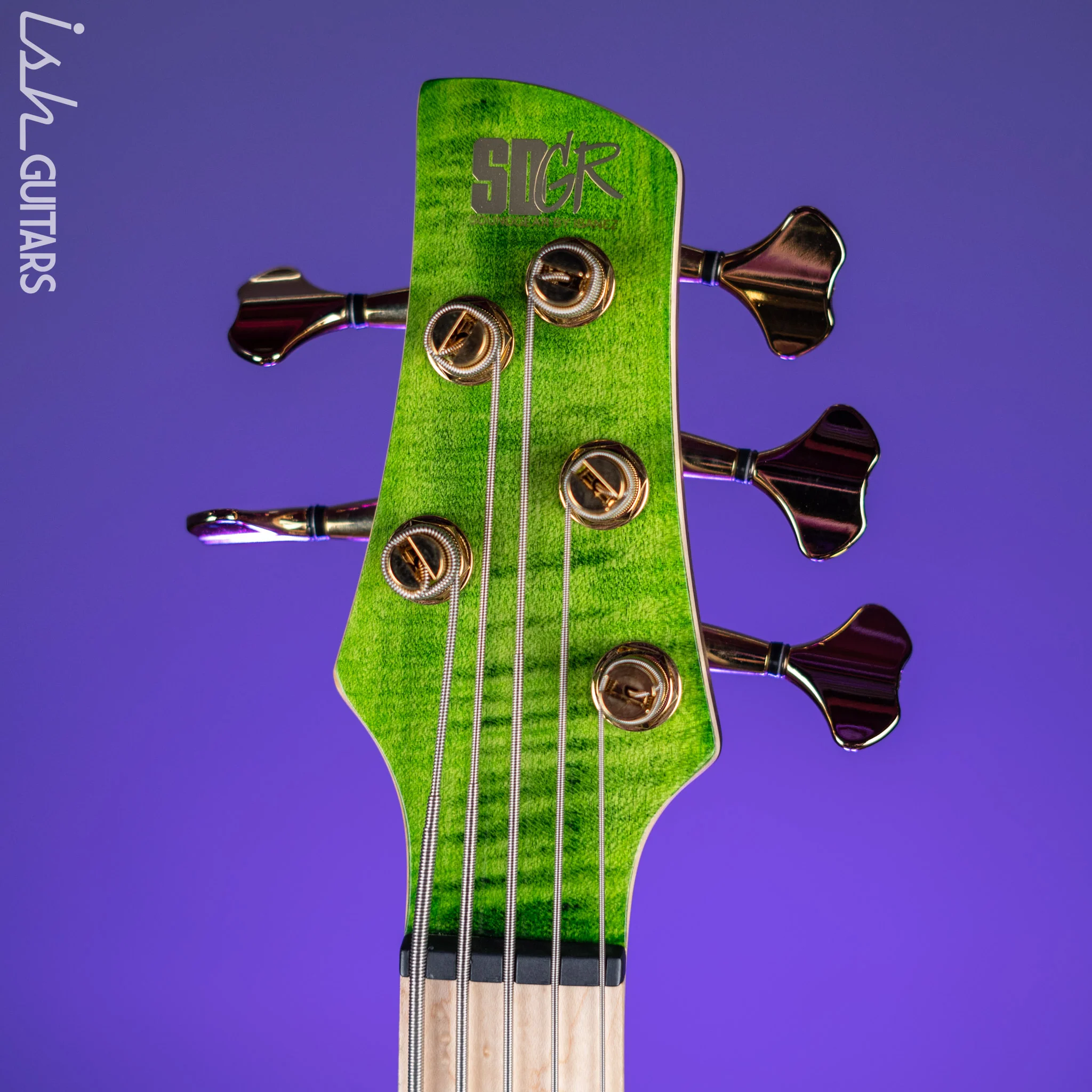 Ibanez Premium SR5FMDX 5-String Bass Emerald Green Low Gloss - Image 6