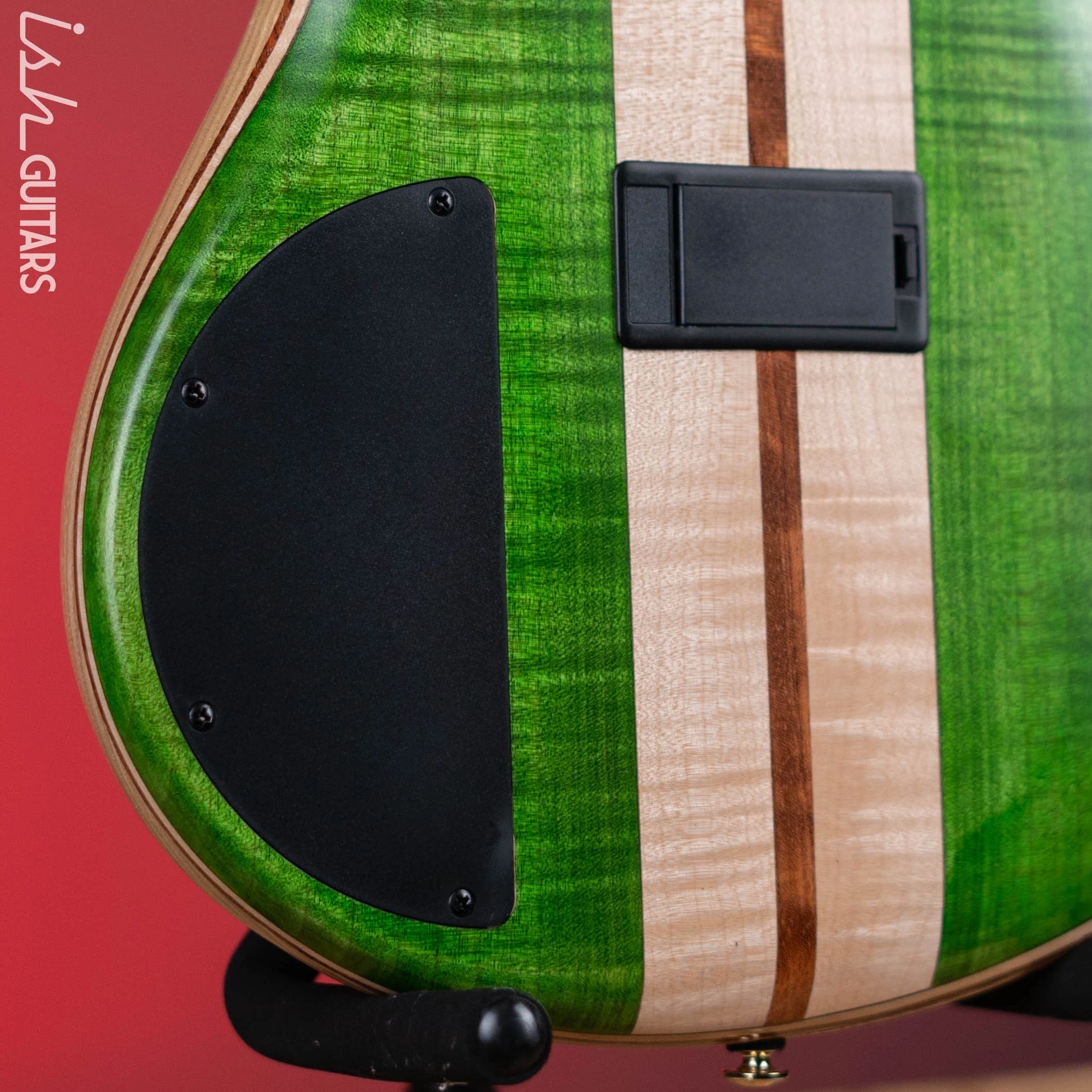 Ibanez Premium SR5FMDX 5-String Bass Emerald Green Low Gloss Demo - Image 11