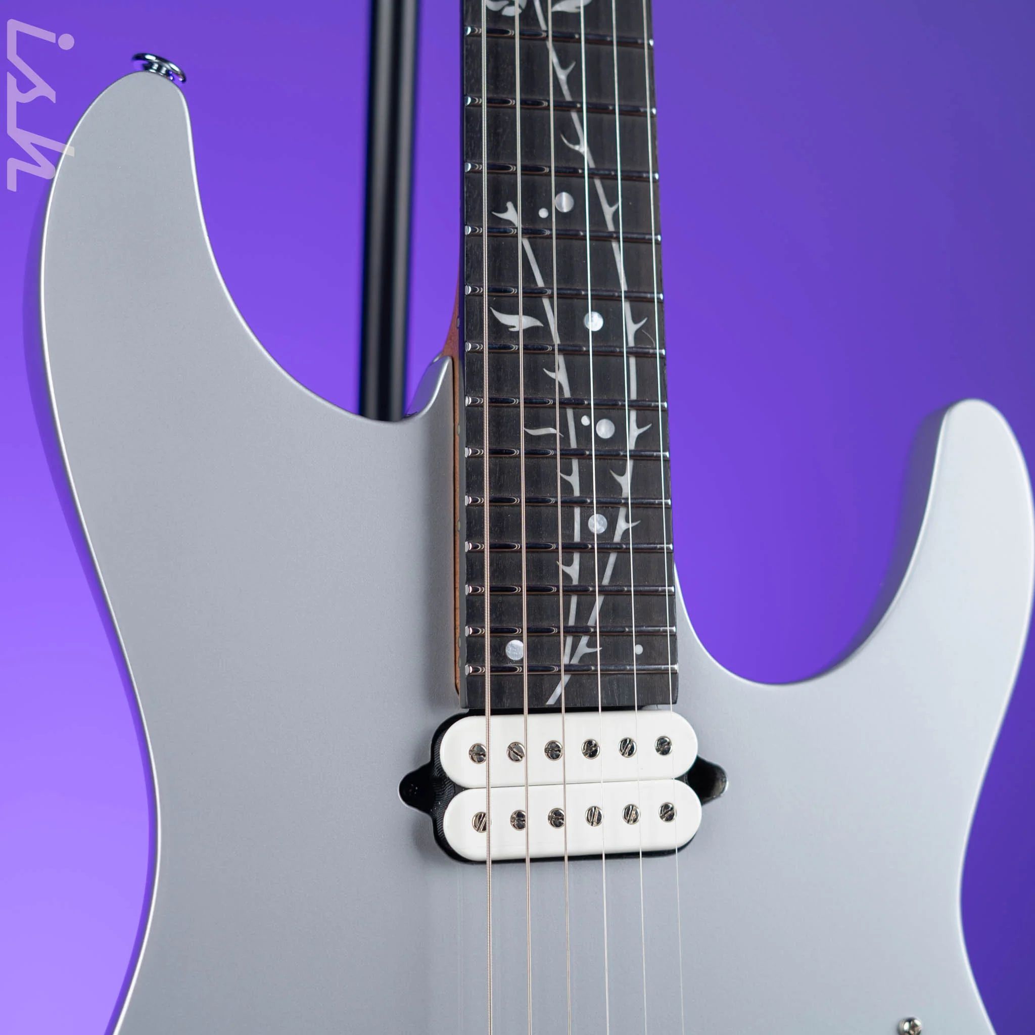 Ibanez Premium TOD10 Tim Henson Signature Electric Guitar Classic Silver Demo - Image 3