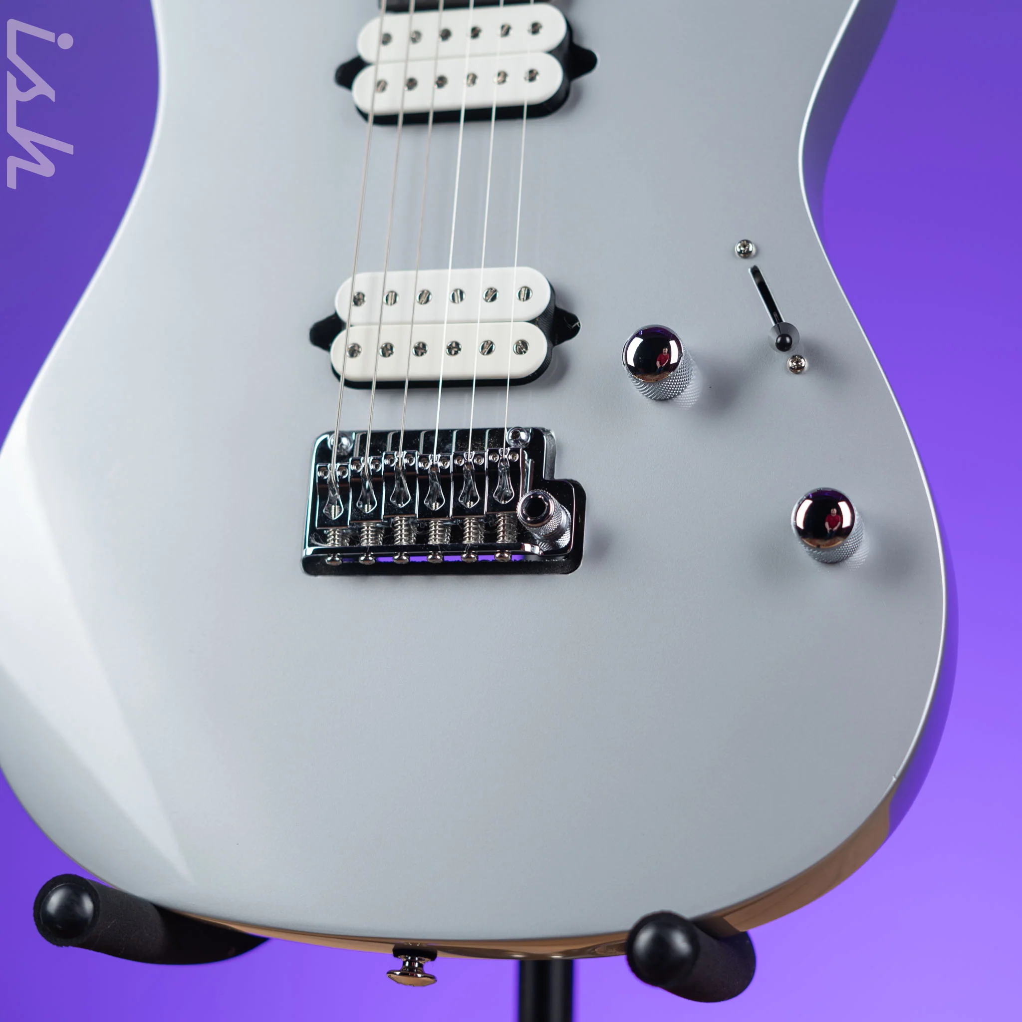 Ibanez Premium TOD10 Tim Henson Signature Electric Guitar Classic Silver Demo - Image 4