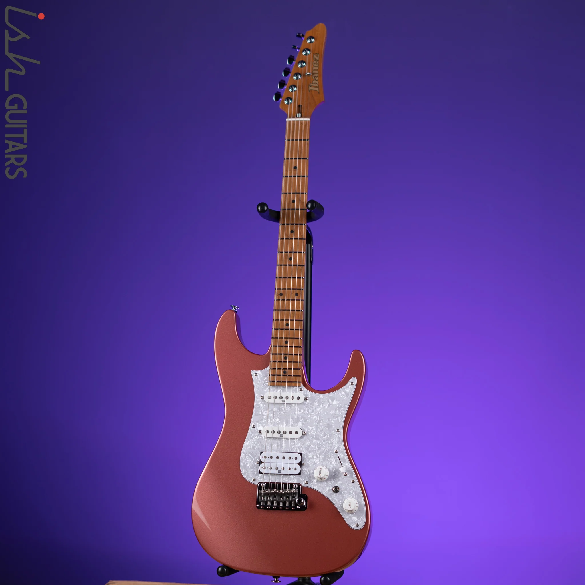 Ibanez Prestige AZ2204 Electric Guitar Hazy Rose Metallic - Image 2