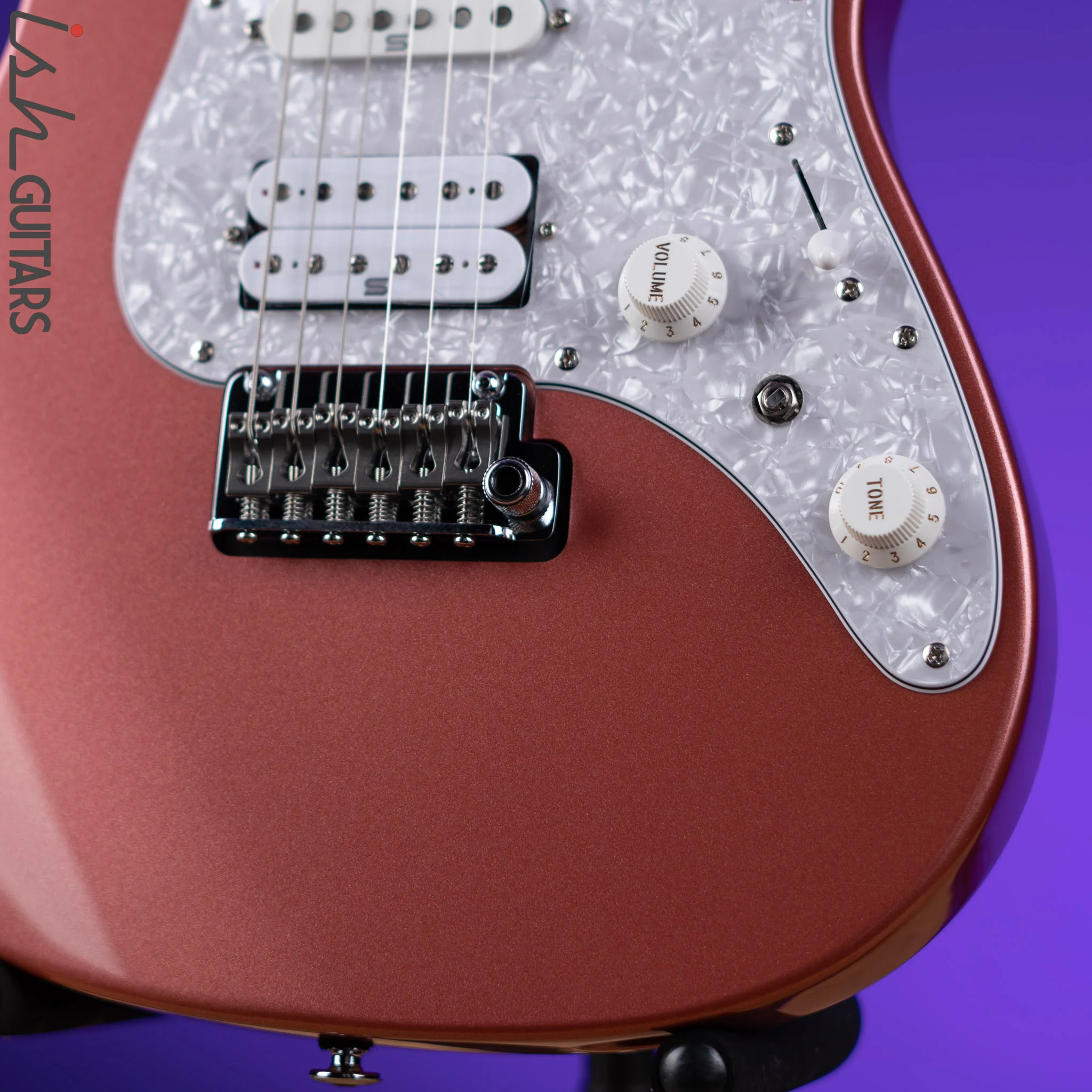 Ibanez Prestige AZ2204 Electric Guitar Hazy Rose Metallic - Image 4