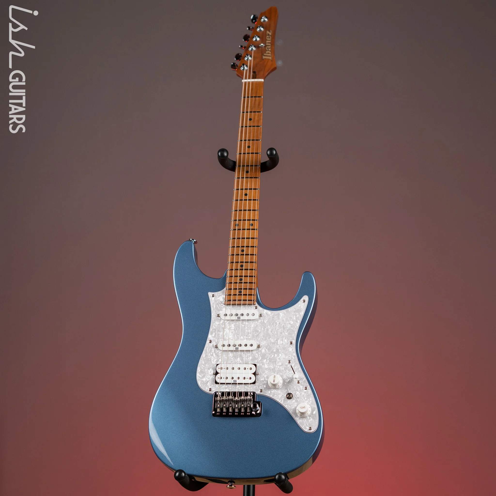 Ibanez Prestige AZ2204 Electric Guitar Ice Blue Metallic - Image 2