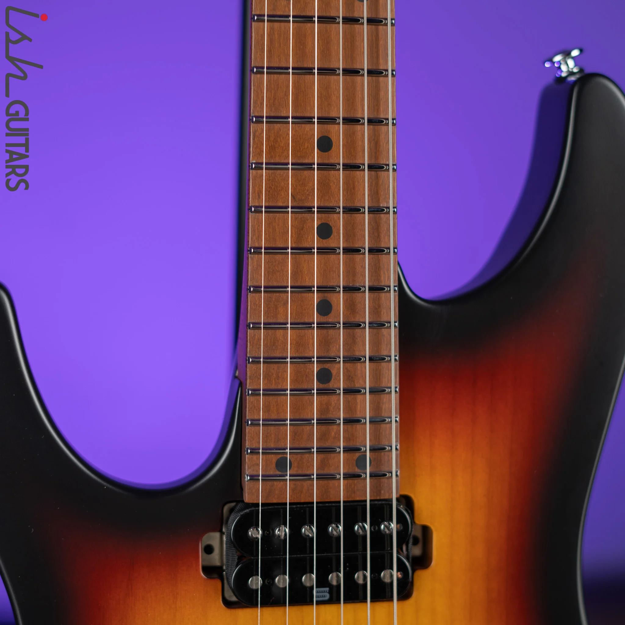 Ibanez Prestige AZ2402L Left Handed Electric Guitar Tri Fade Burst Flat - Image 5