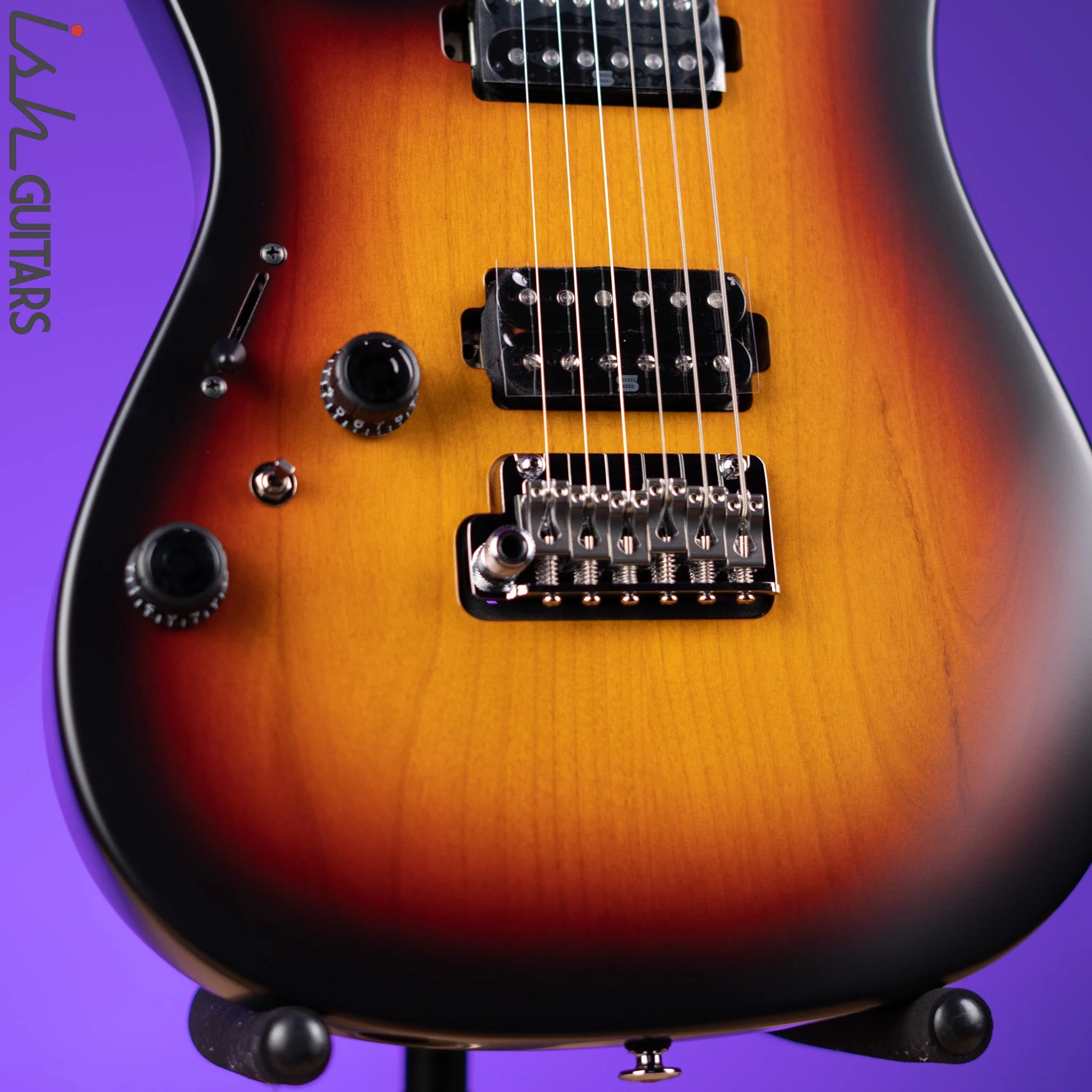 Ibanez Prestige AZ2402L Left Handed Electric Guitar Tri Fade Burst Flat - Image 4