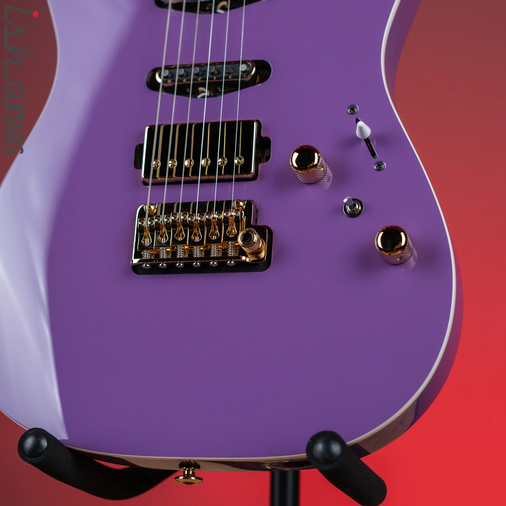 Ibanez Prestige LB1 Lari Basilio Signature Guitar Violet Demo - Image 4