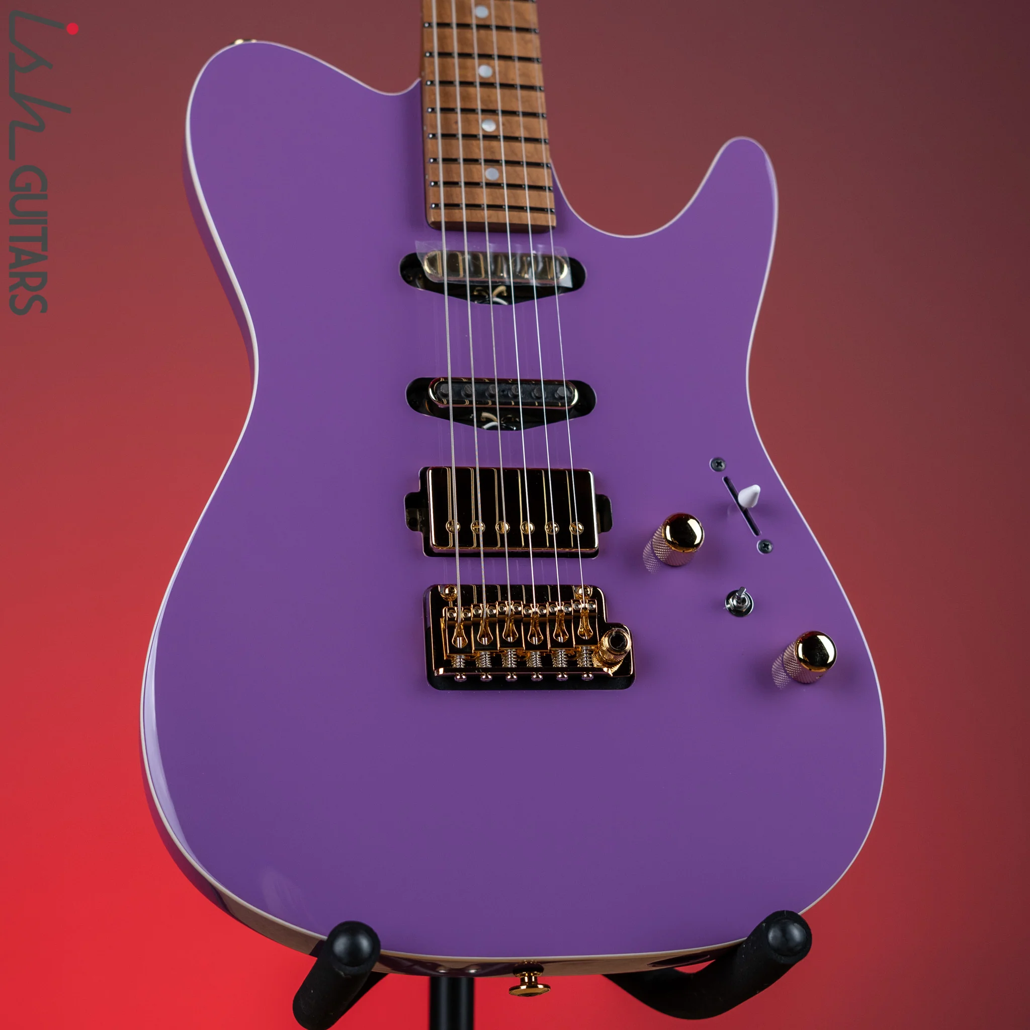 Ibanez Prestige LB1 Lari Basilio Signature Guitar Violet Demo - Image 5