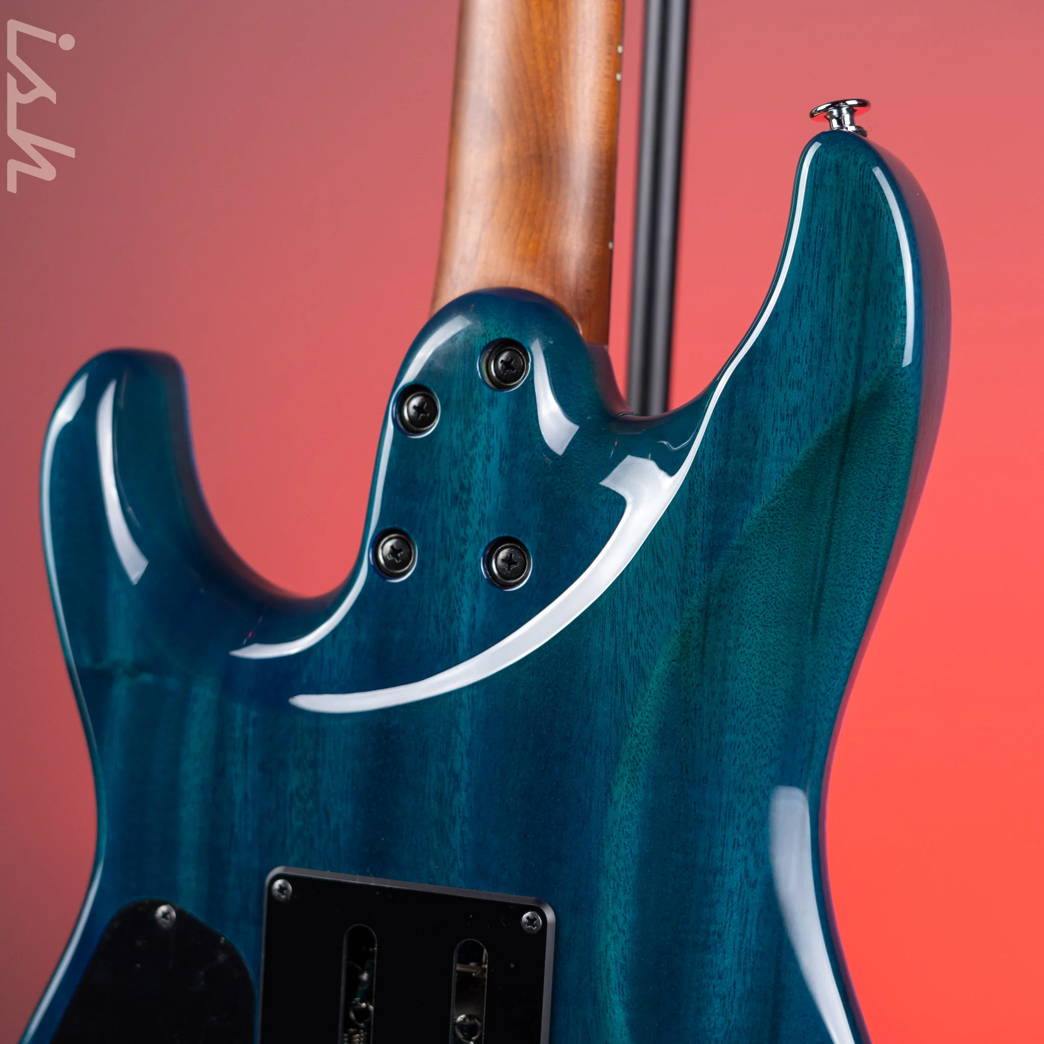 Ibanez Prestige MMN1 Martin Miller Signature Transparent Aqua Blue - Image 8