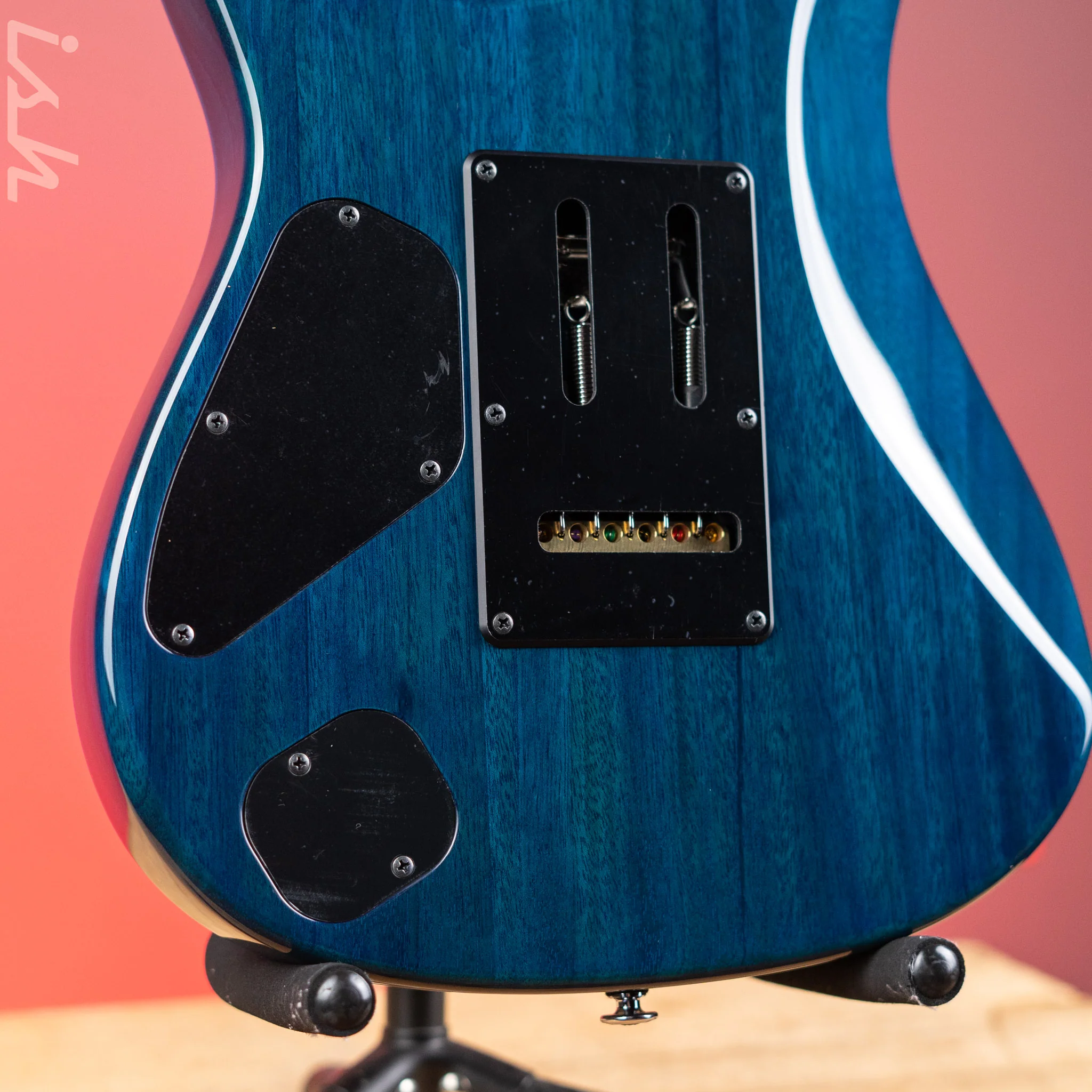 Ibanez Prestige MMN1 Martin Miller Signature Transparent Aqua Blue - Image 9
