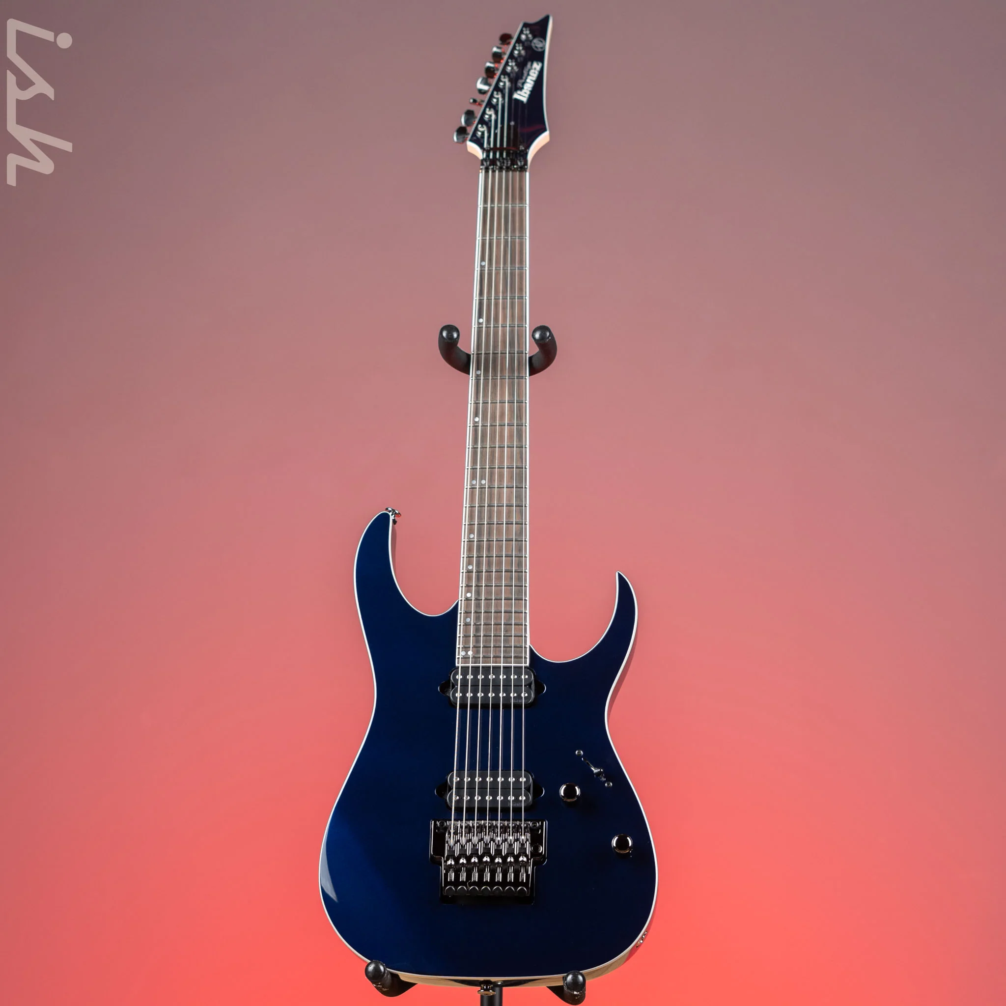Ibanez Prestige RG2027XL 7-String Electric Guitar Deep Tide Blue - Image 2