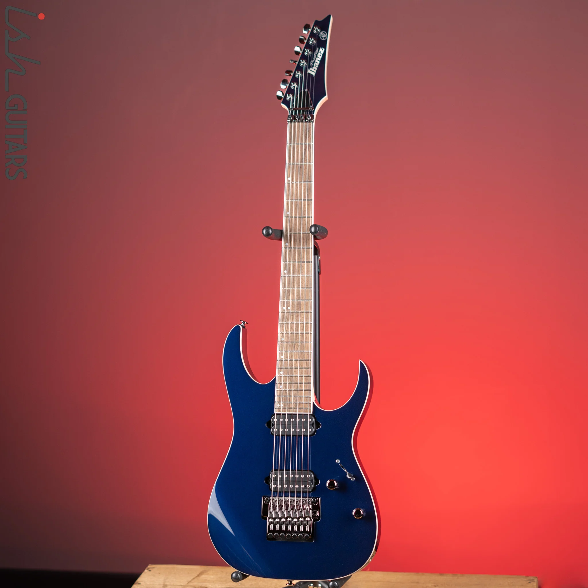 Ibanez Prestige RG2027XL 7-String Electric Guitar Deep Tide Blue - Image 2