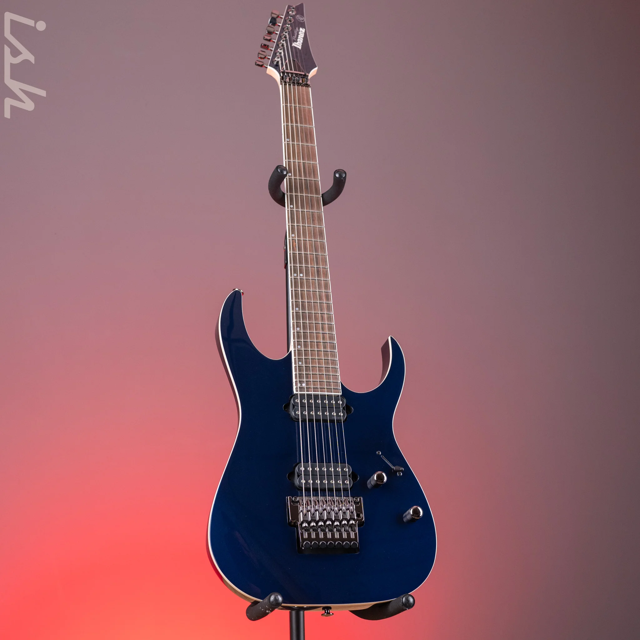 Ibanez Prestige RG2027XL 7-String Electric Guitar Deep Tide Blue - Image 2