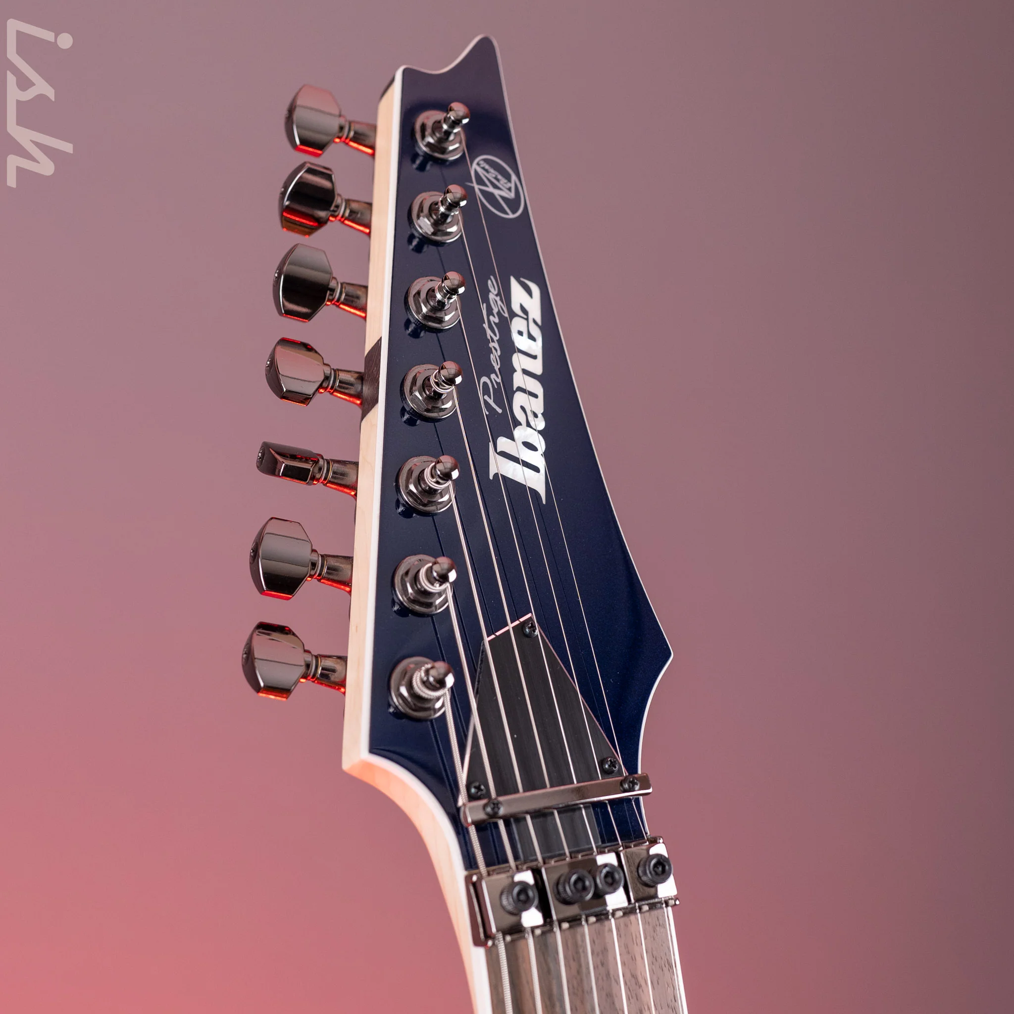Ibanez Prestige RG2027XL 7-String Electric Guitar Deep Tide Blue - Image 5